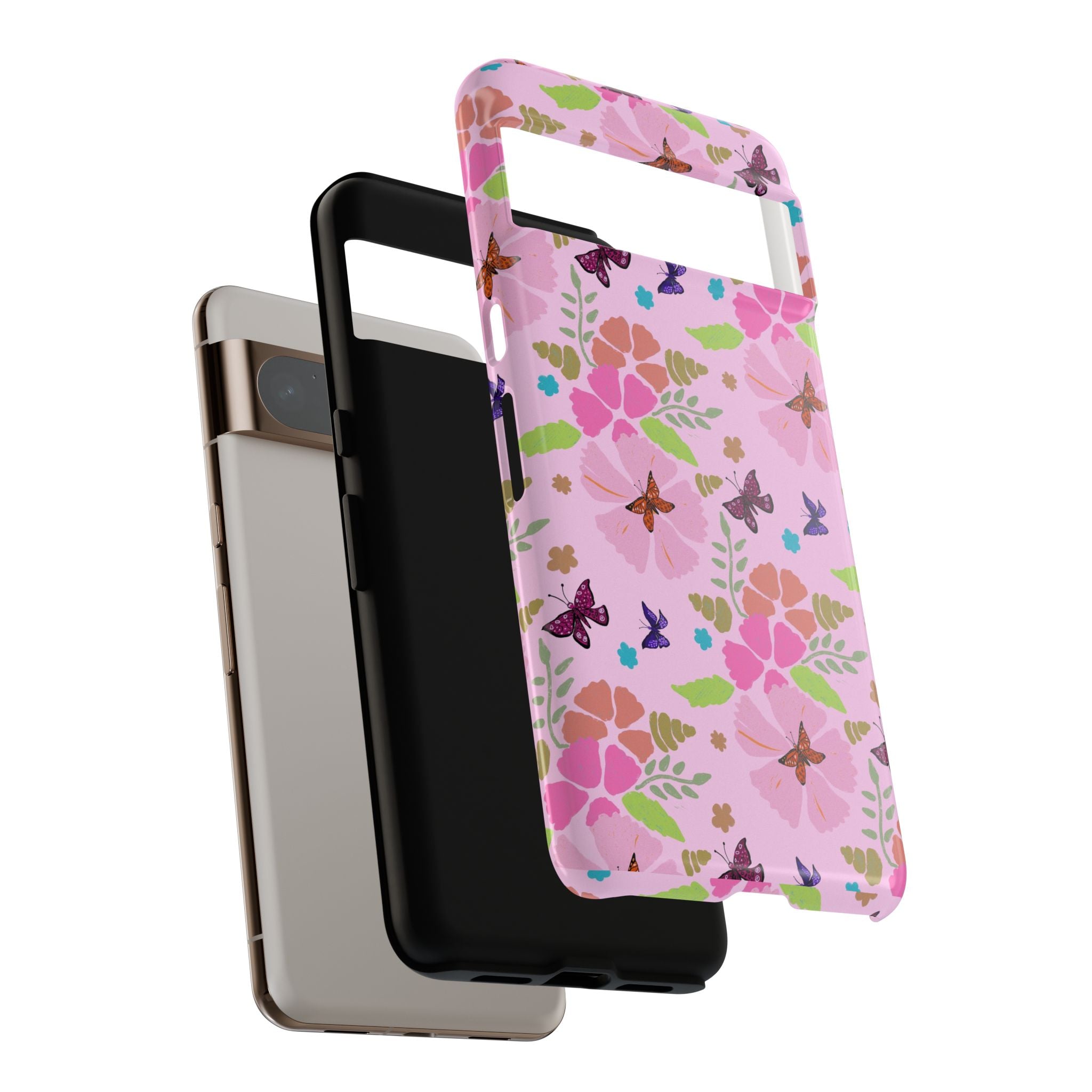 Pink Butterfly Garden Theme Tough Cases Printify