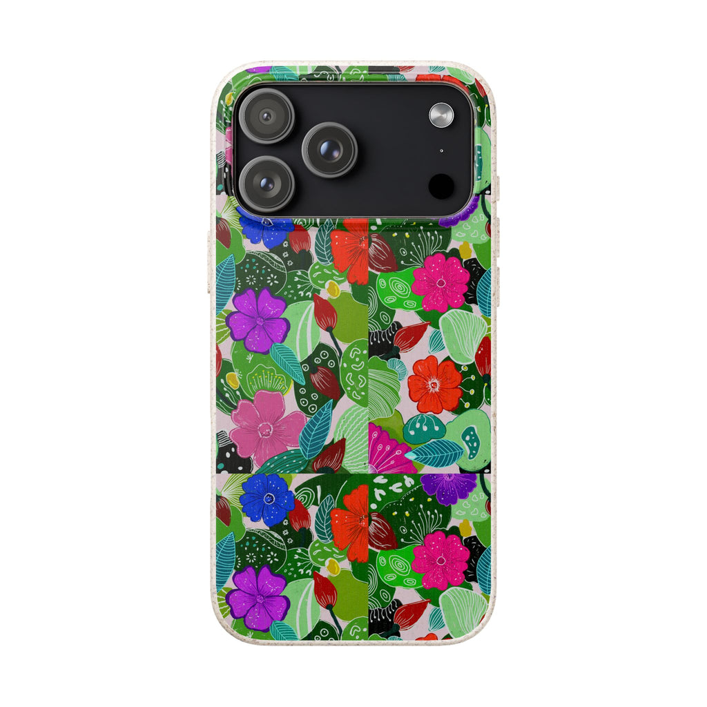 Multicolor Botanic Garden Biodegradable Cases