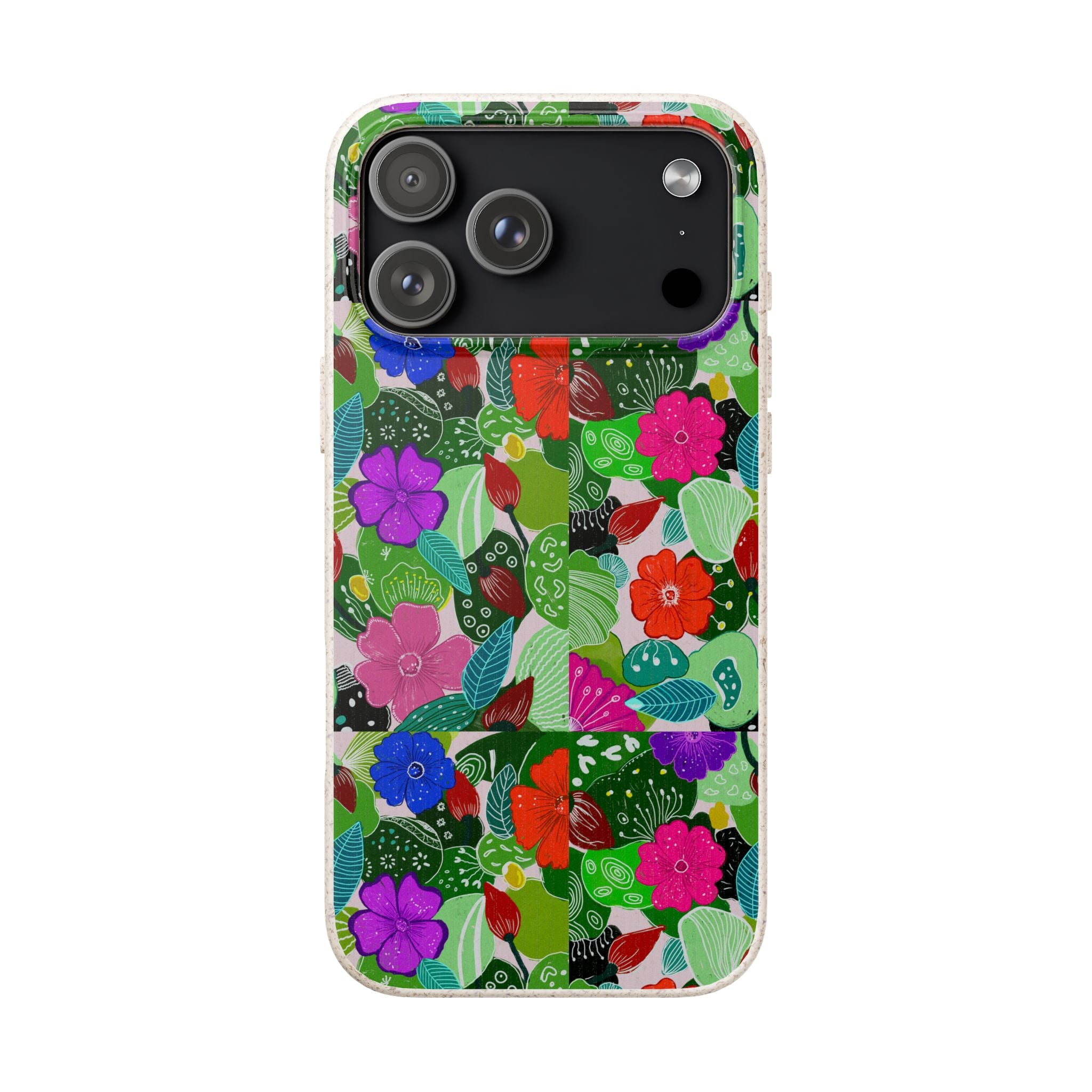 Multicolor Botanic Garden Biodegradable Cases