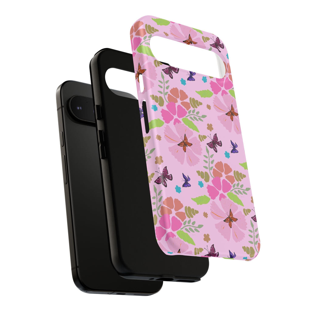 Pink Butterfly Garden Theme Tough Cases Printify