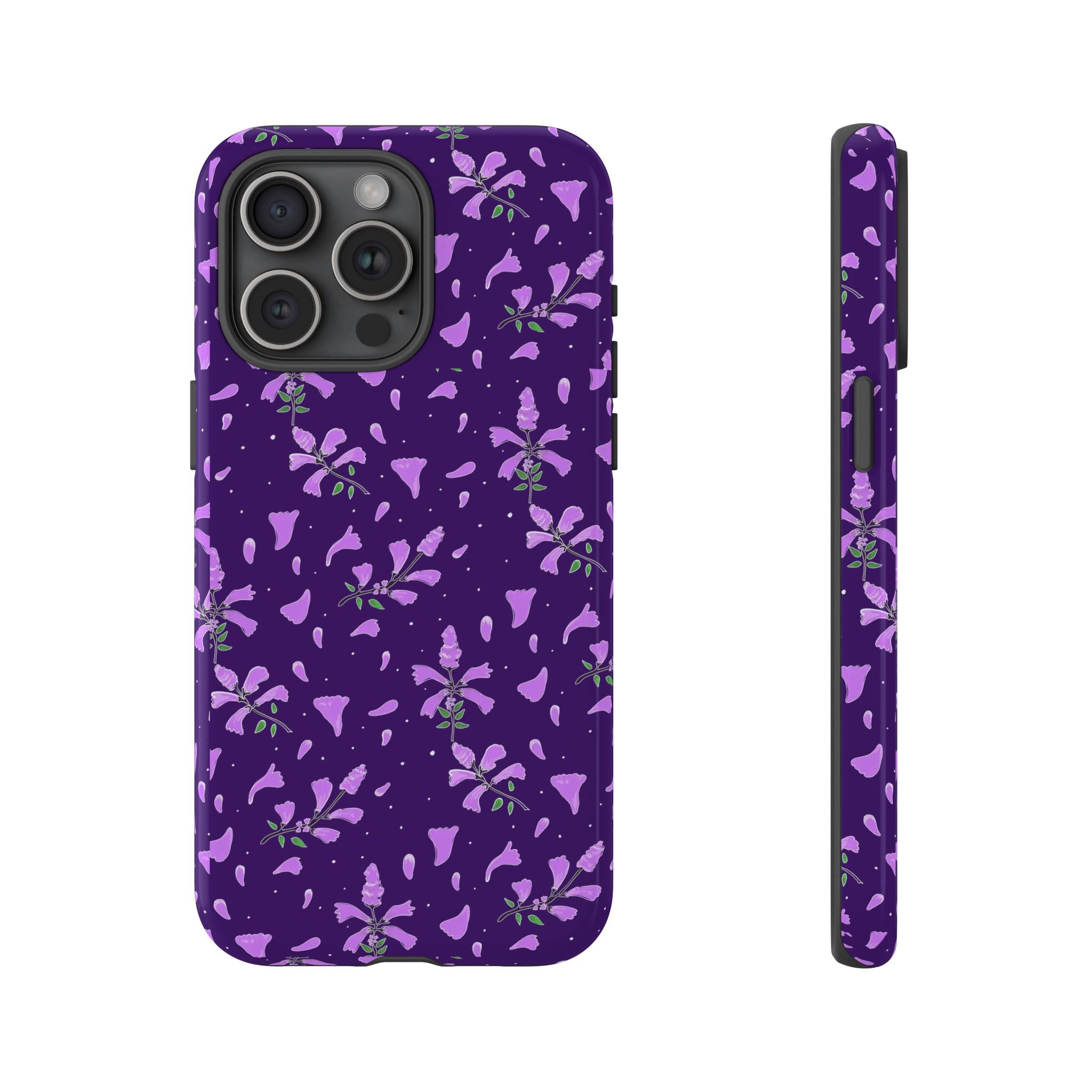 Purple Wild Flower Tough Phone Cases Printify
