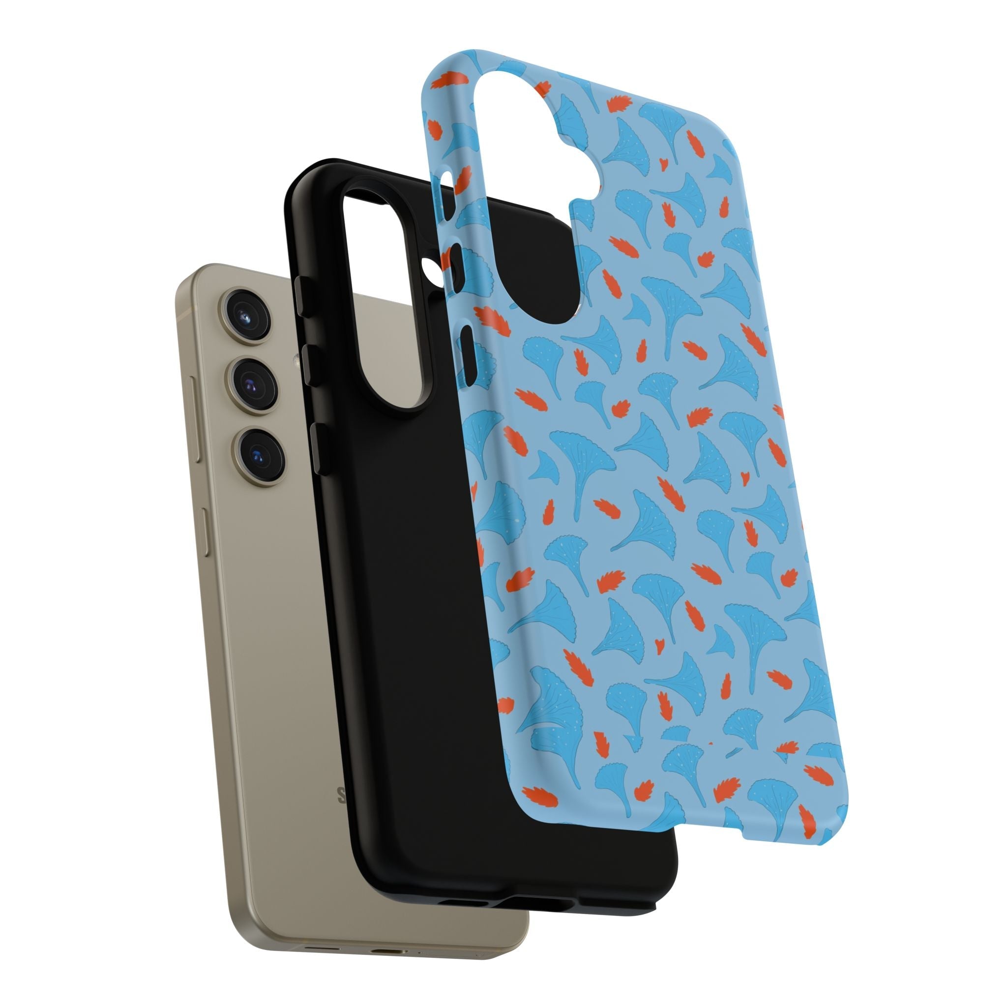 Blue Orange Odd Shape Themed Tough Cases Printify