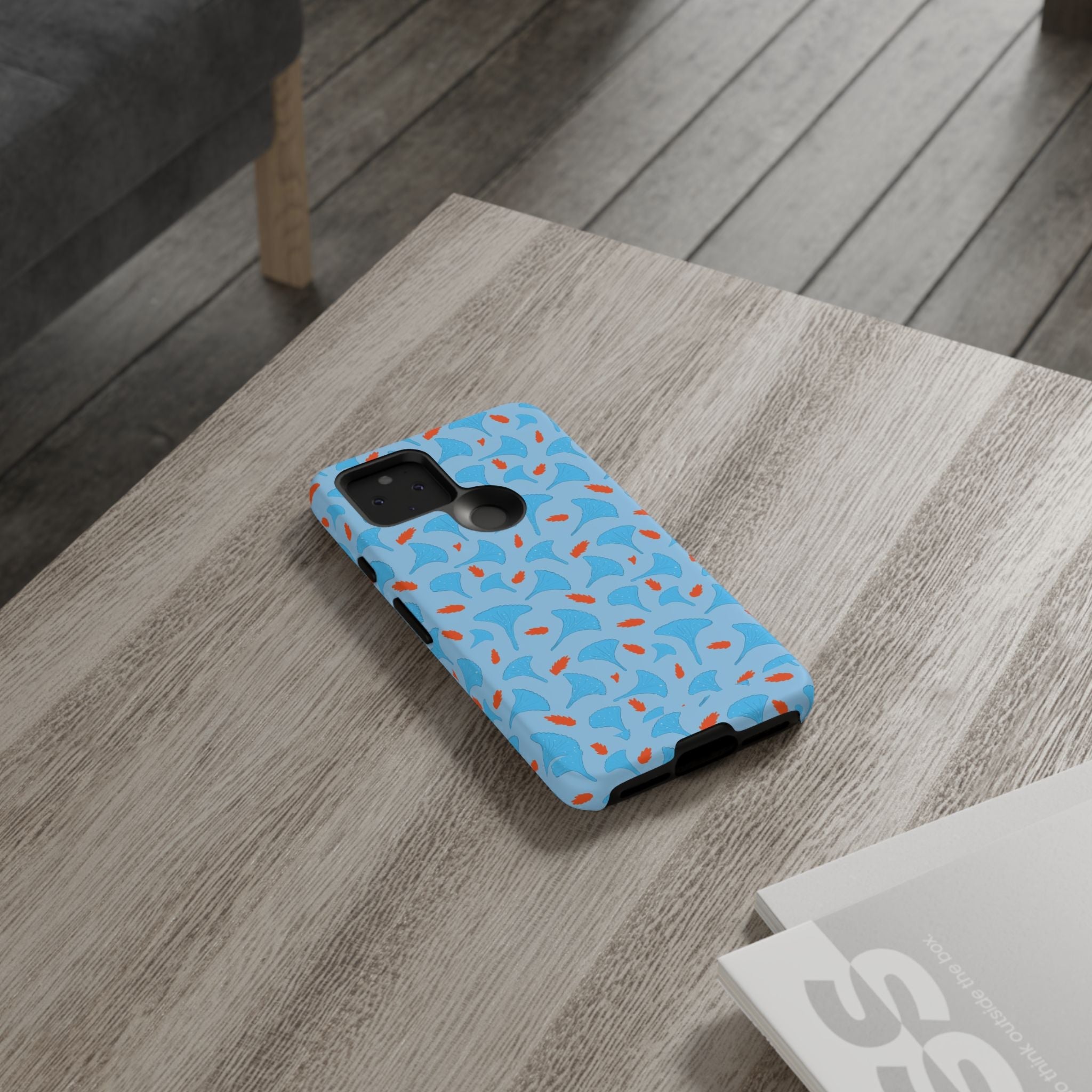 Blue Orange Odd Shape Themed Tough Cases Printify