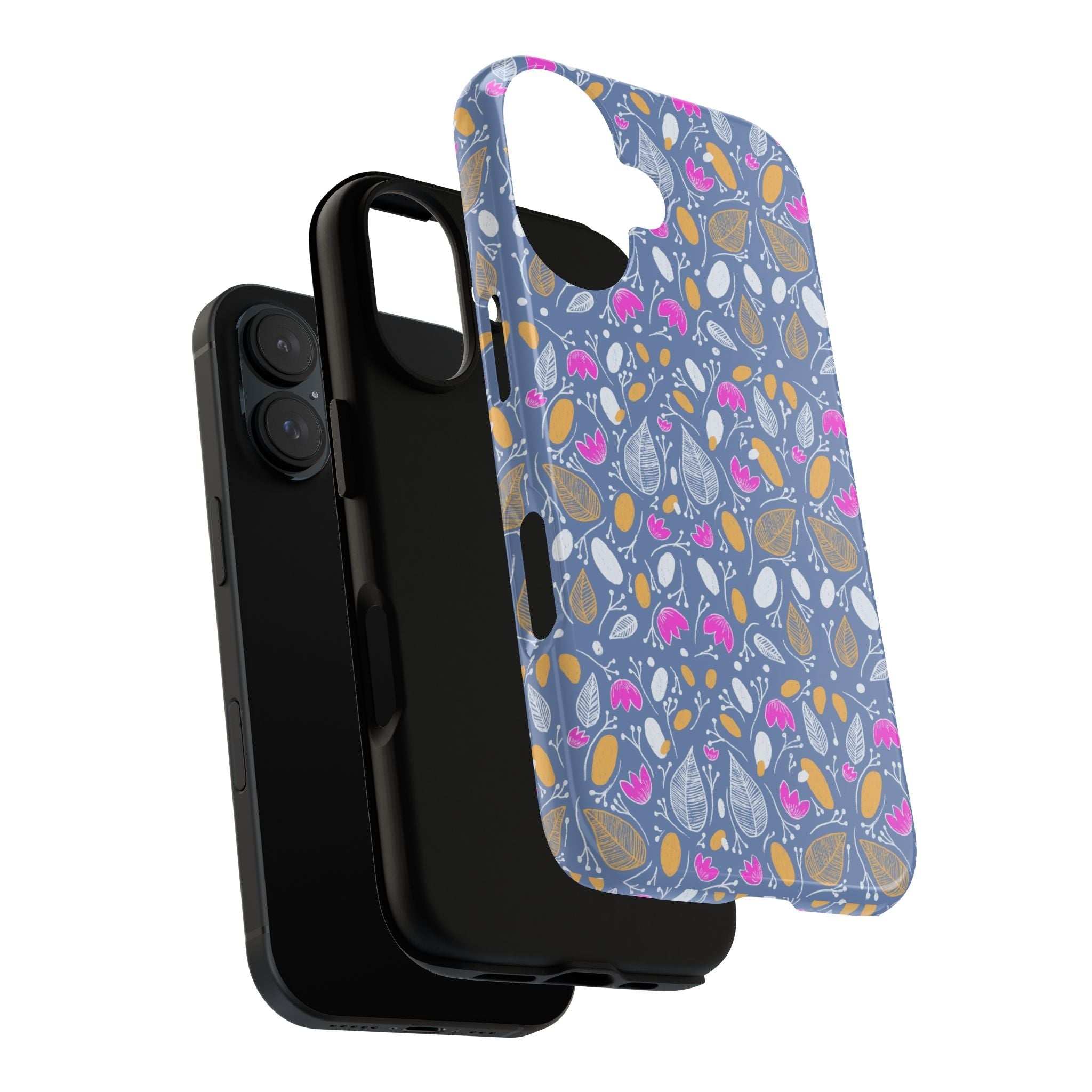 Abstract Grey Small BotanicThemed Tough Cases-Matte and Glossy Printify