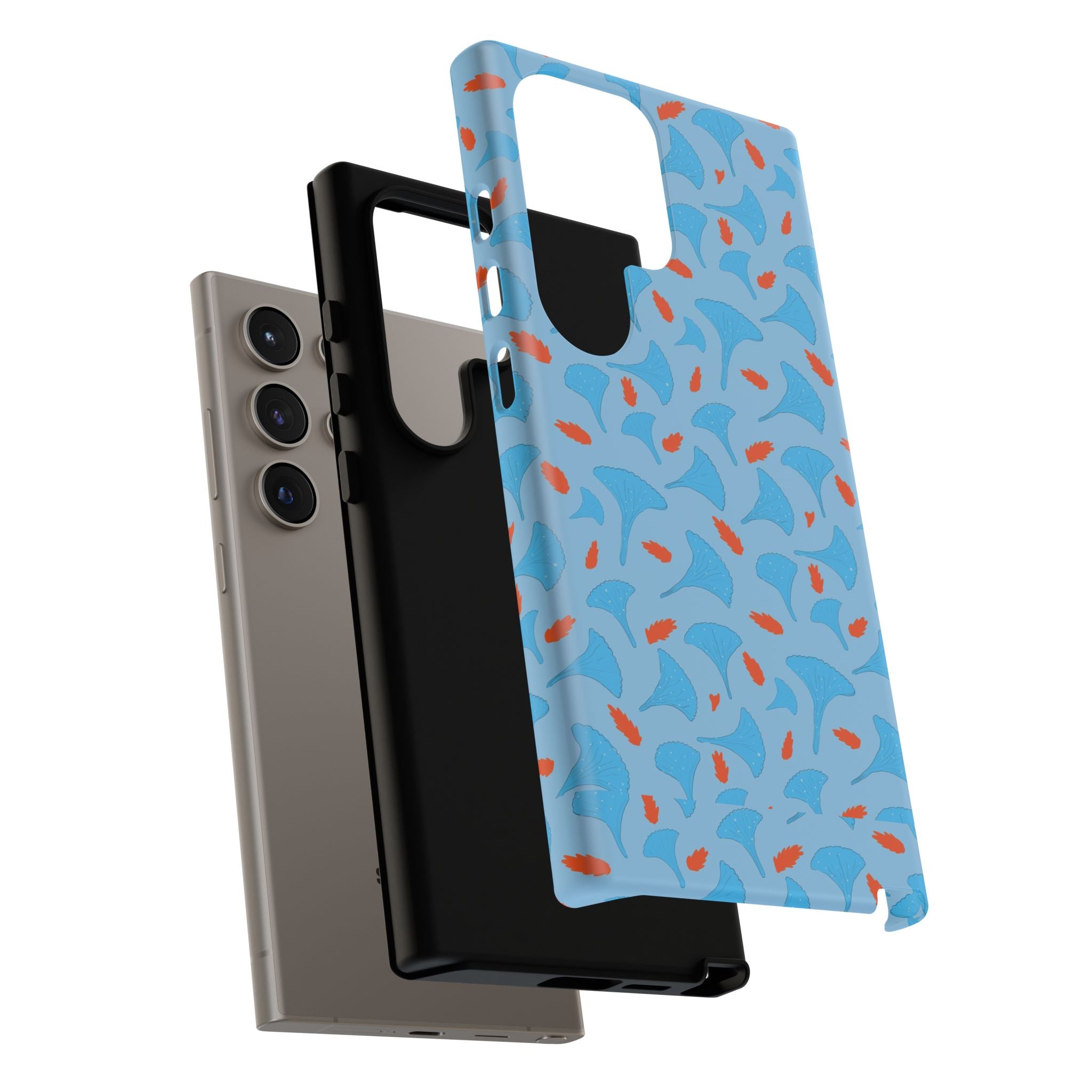 Blue Orange Odd Shape Themed Tough Cases Printify