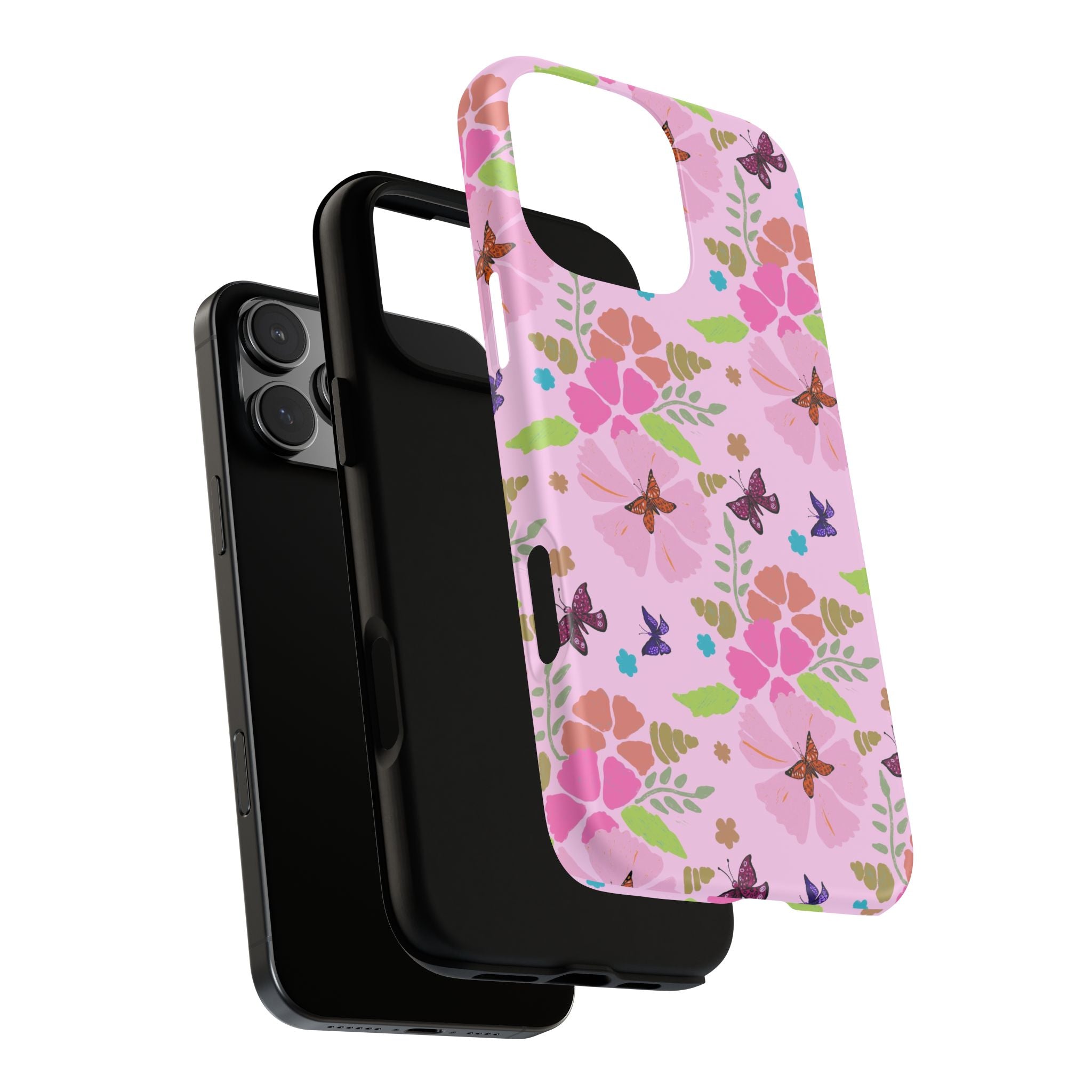 Pink Butterfly Garden Theme Tough Cases Printify