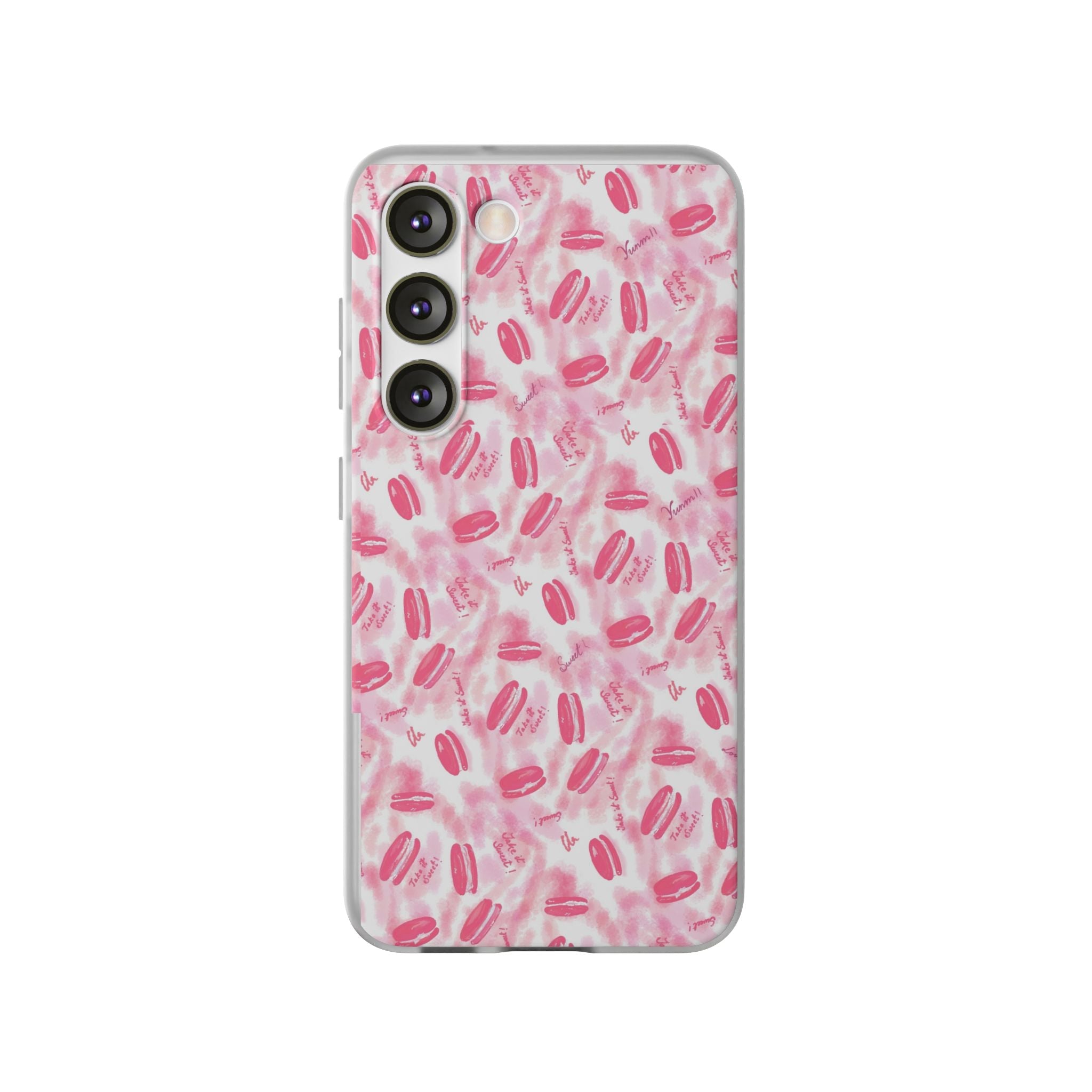 Macaron Hand Drawn Designed Flexi Phone Cases Printify