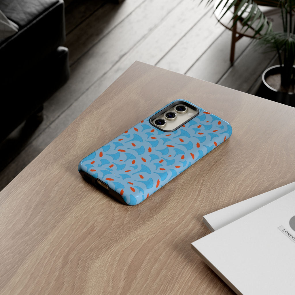 Blue Orange Odd Shape Themed Tough Cases Printify