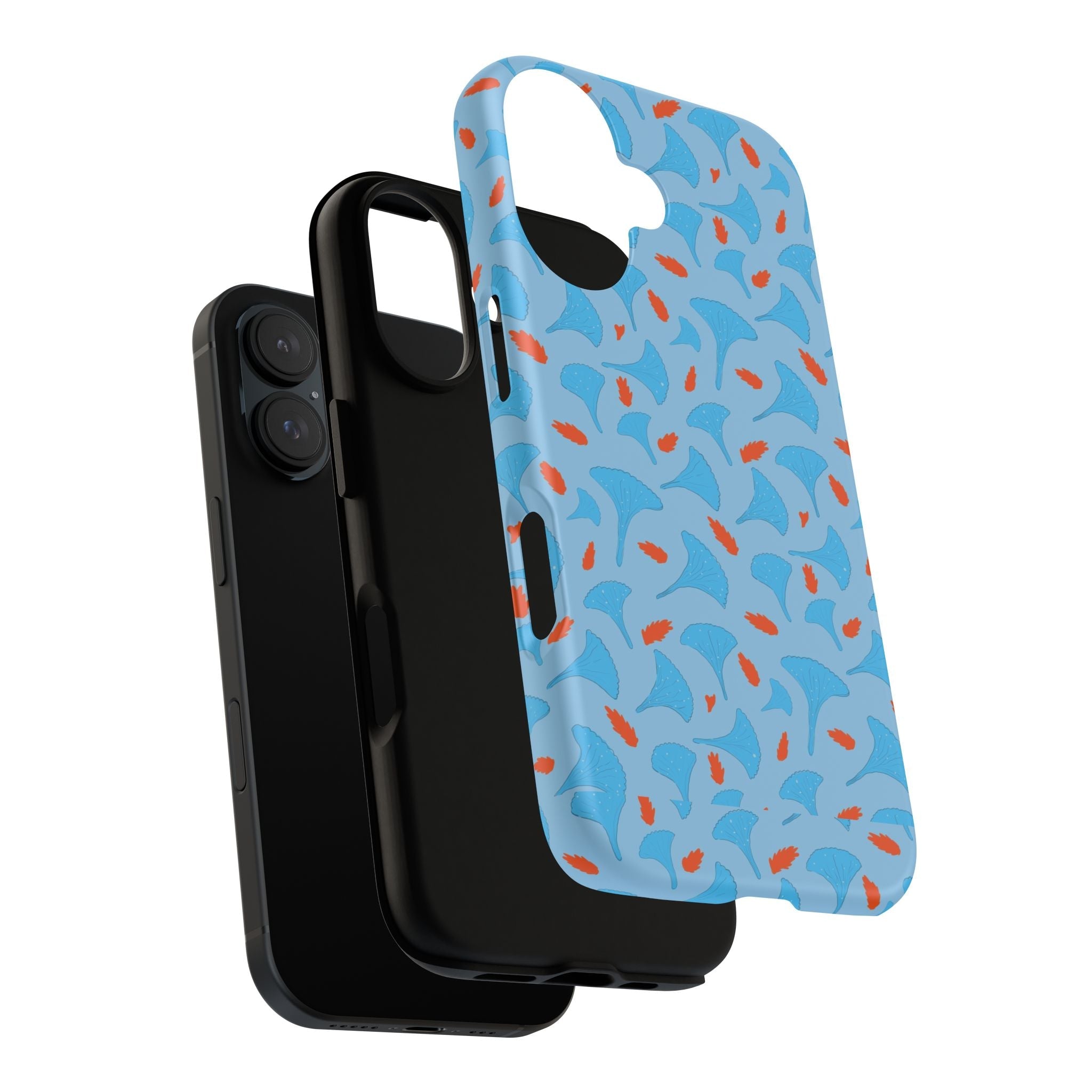 Blue Orange Odd Shape Themed Tough Cases Printify