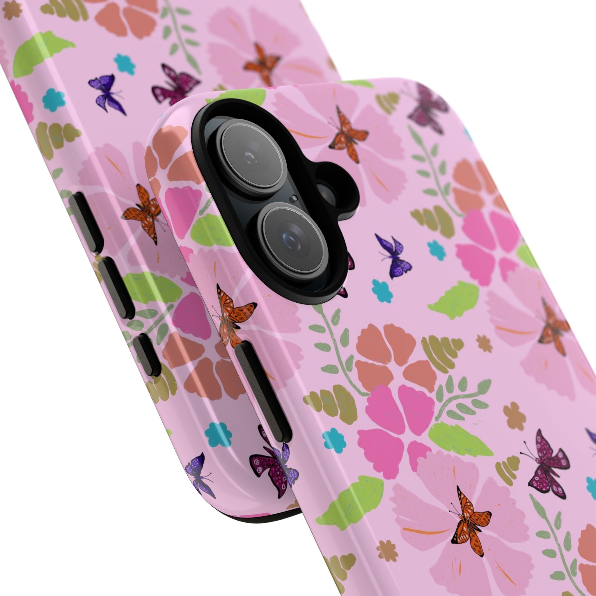 Pink Butterfly Garden Theme Tough Cases Printify
