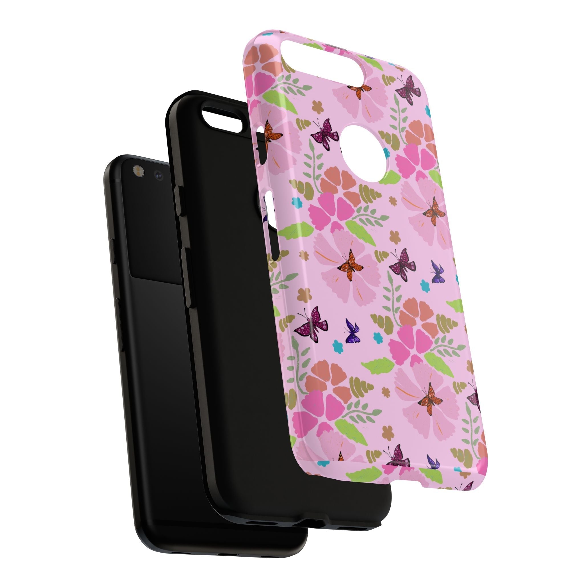 Pink Butterfly Garden Theme Tough Cases Printify