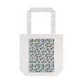 Blue Purple Small Wild Flora Cotton Tote Bag Printify