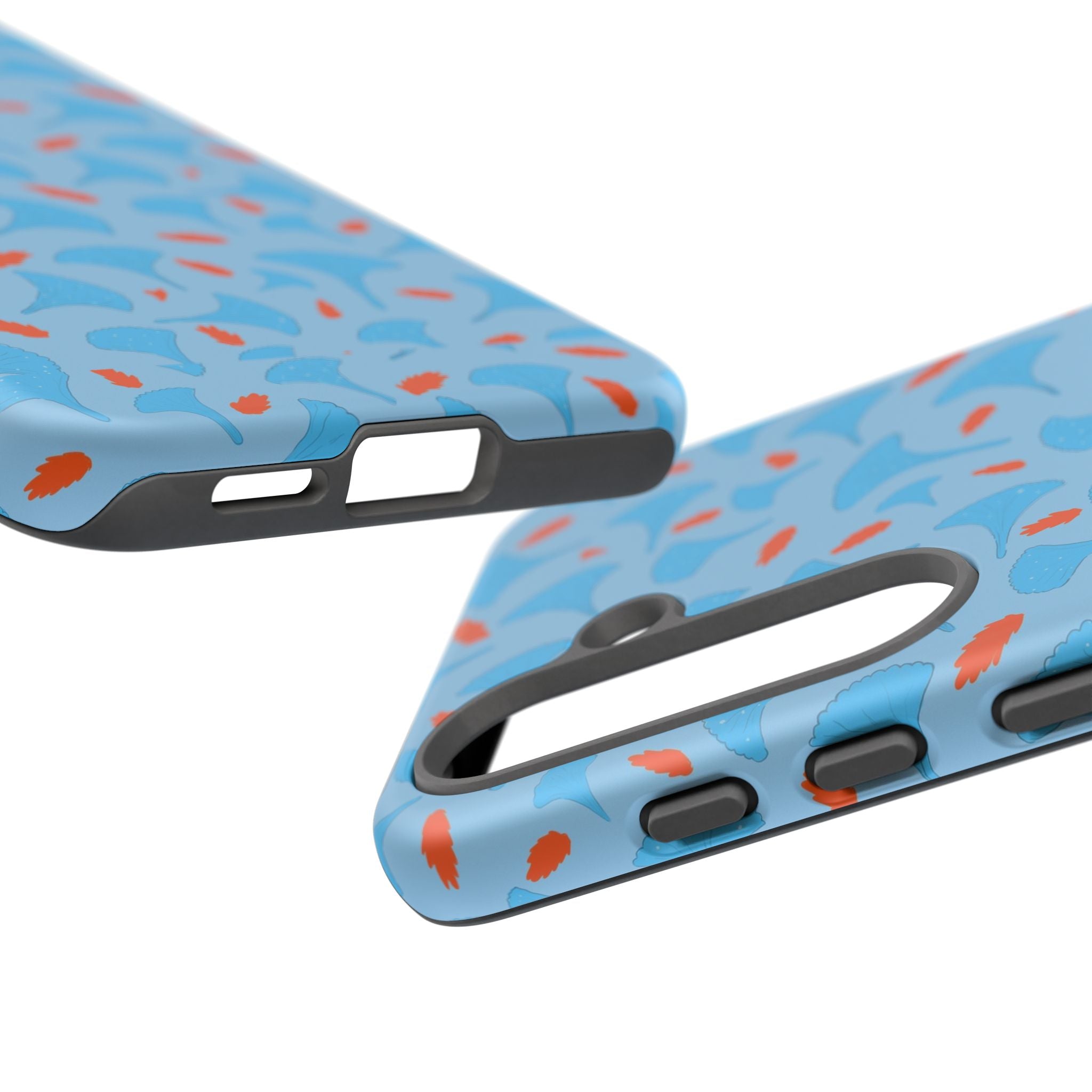 Blue Orange Odd Shape Themed Tough Cases Printify