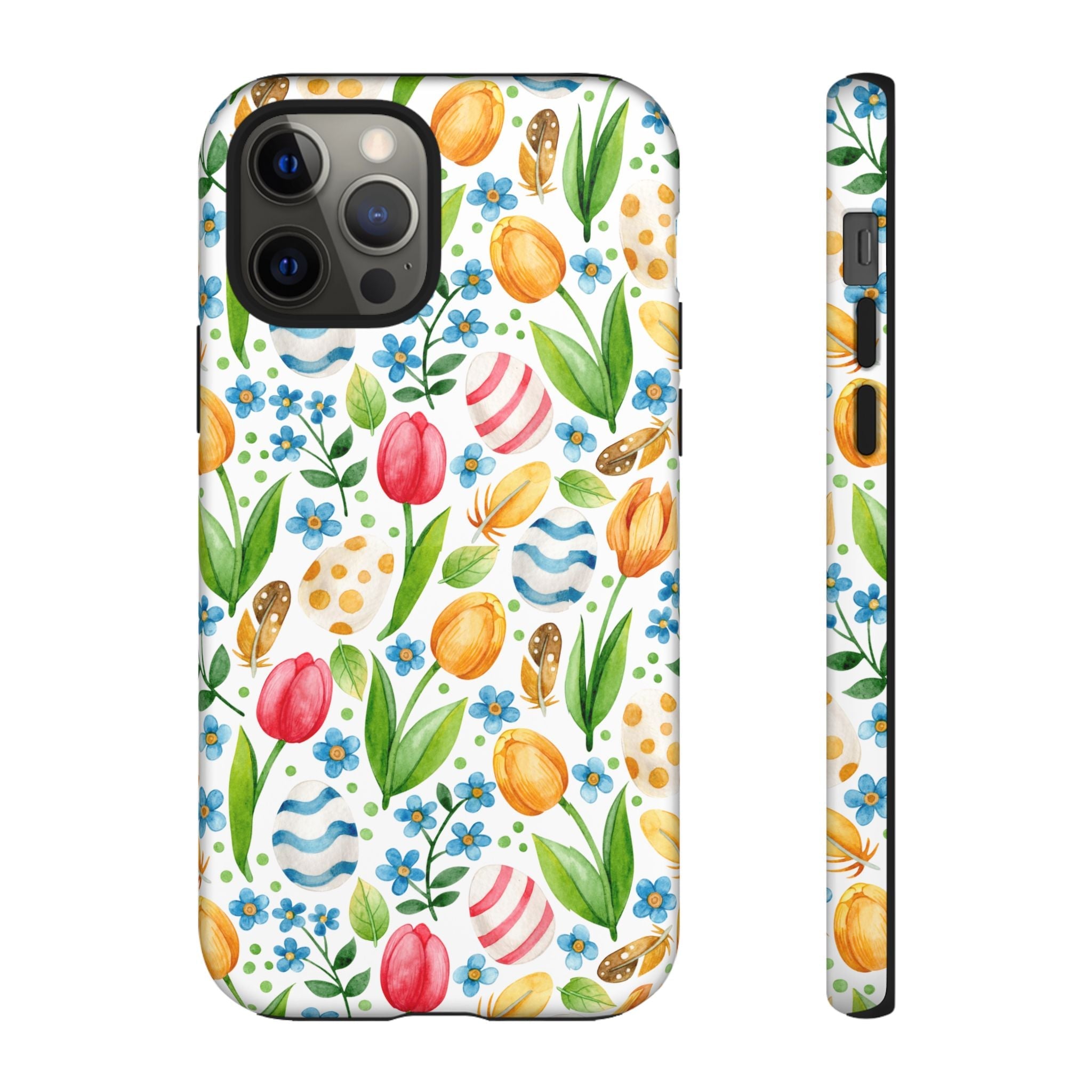 Cute Tulip Egg Theme Tough Cases Printify