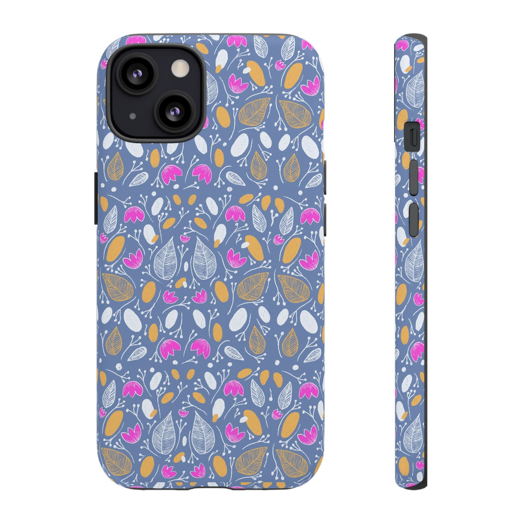 Abstract Grey Small BotanicThemed Tough Cases-Matte and Glossy Printify