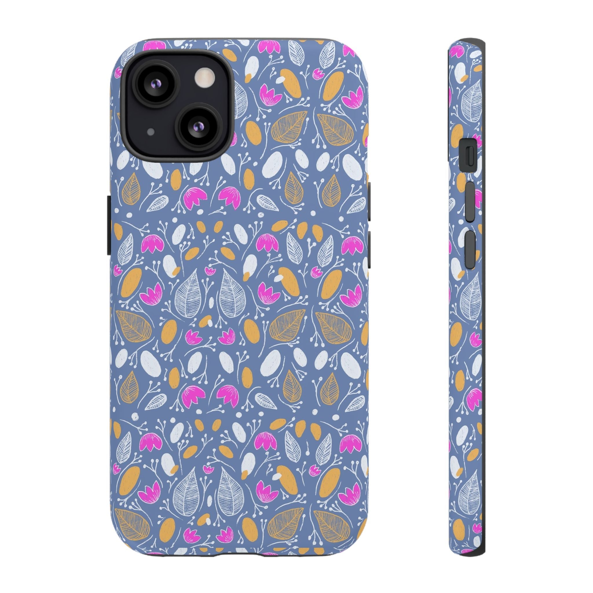Abstract Grey Small BotanicThemed Tough Cases-Matte and Glossy Printify