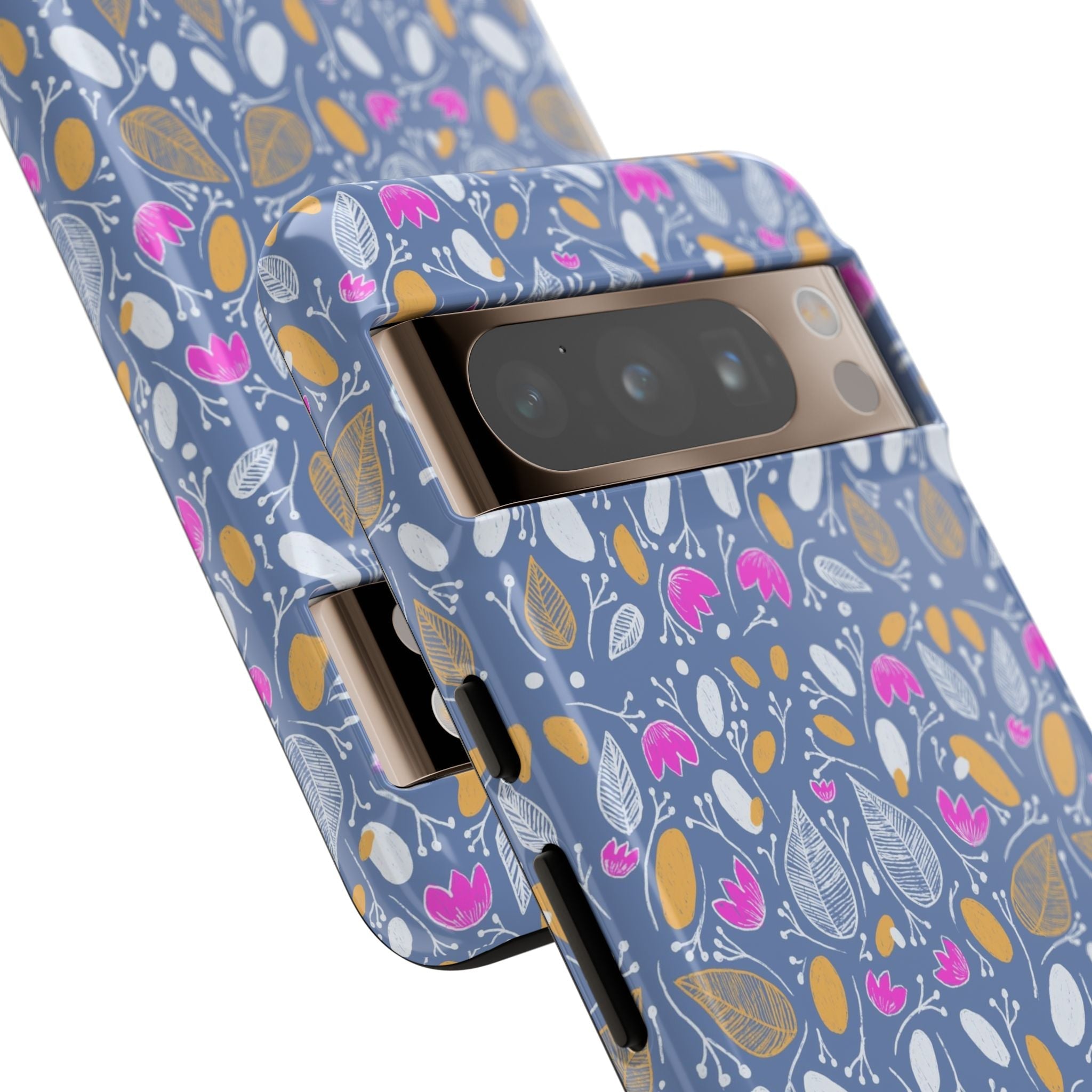 Abstract Grey Small BotanicThemed Tough Cases-Matte and Glossy Printify