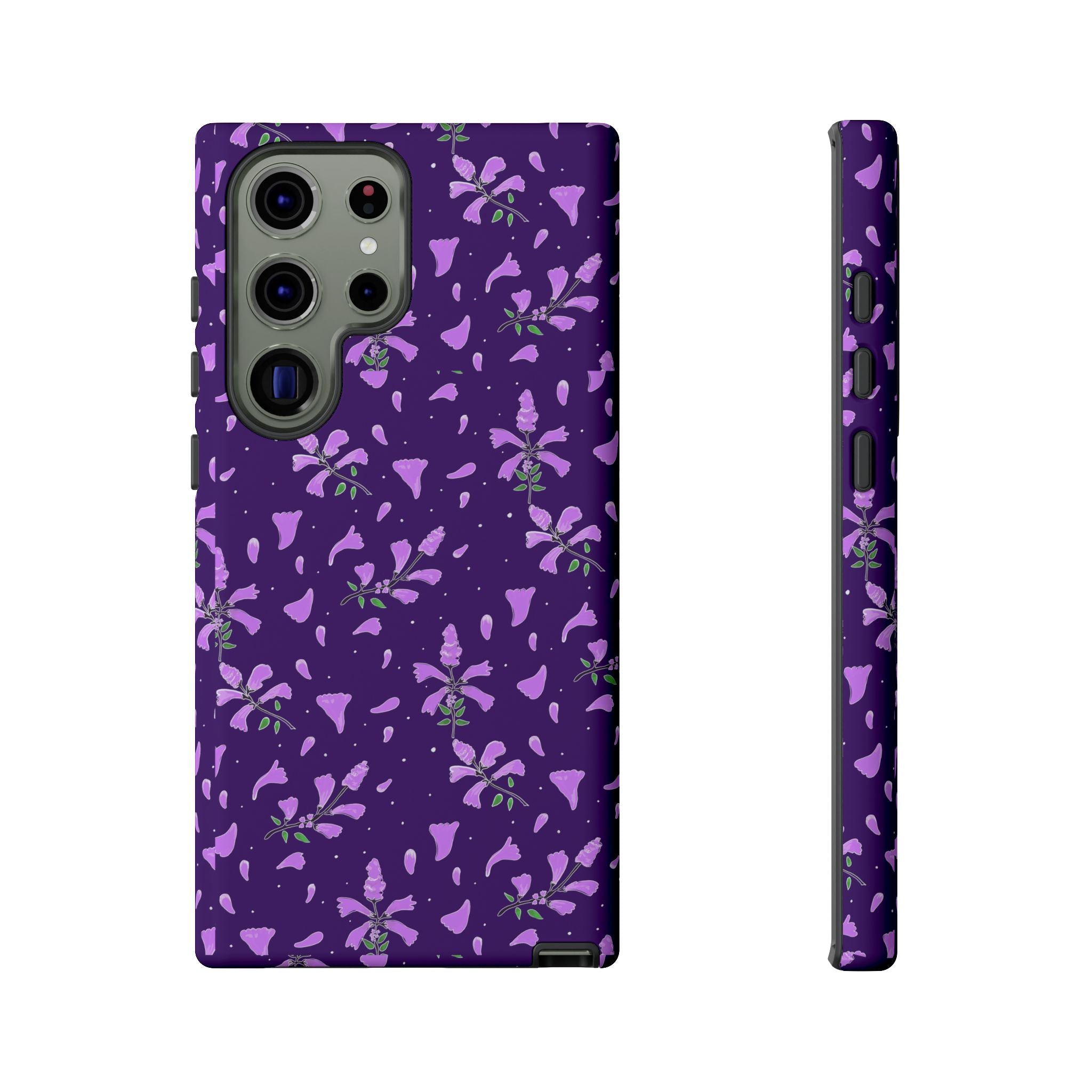Purple Wild Flower Tough Phone Cases Printify