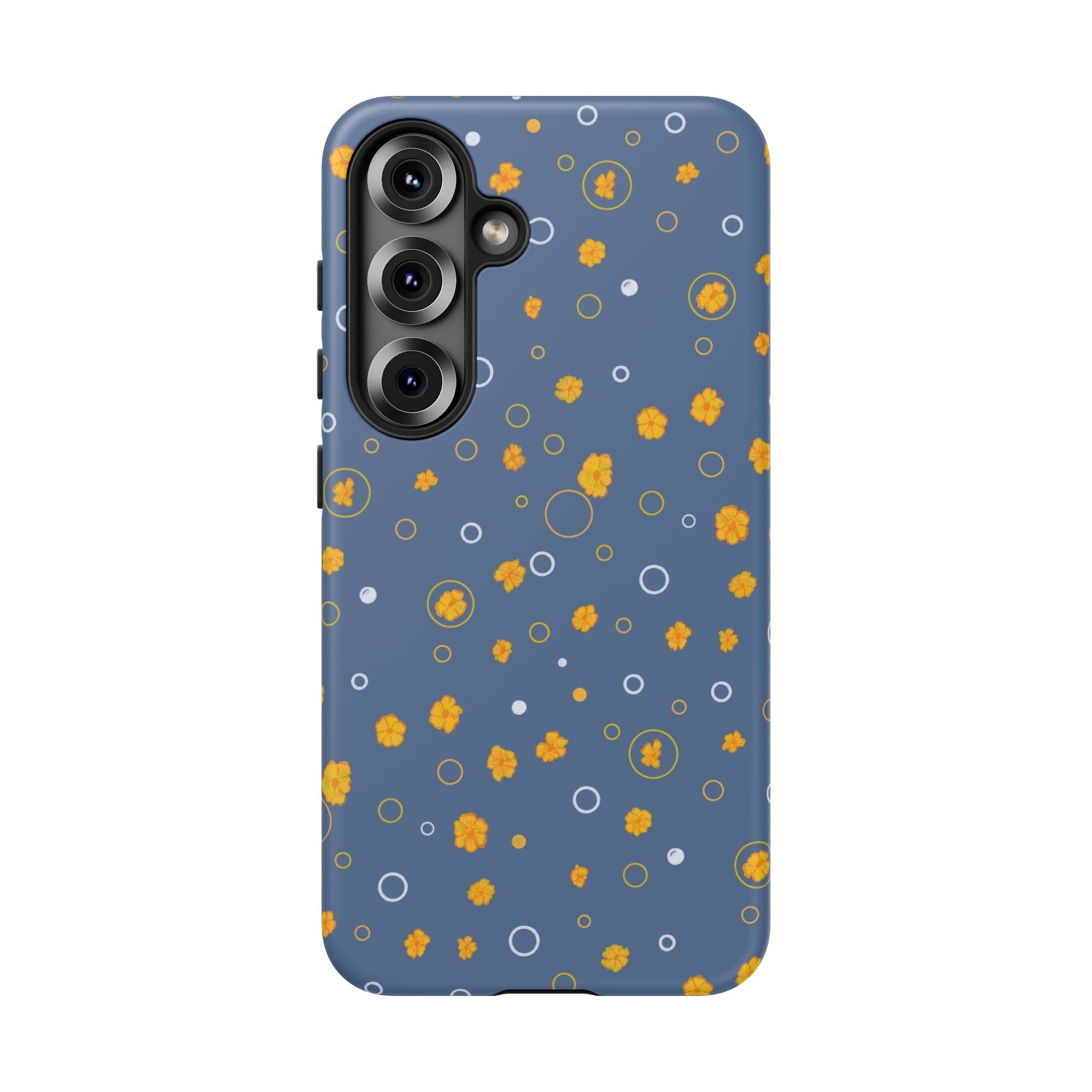 Bluish Grey -Small Cute Wild Flower -Hand Designed Prints-Tough Cases Printify