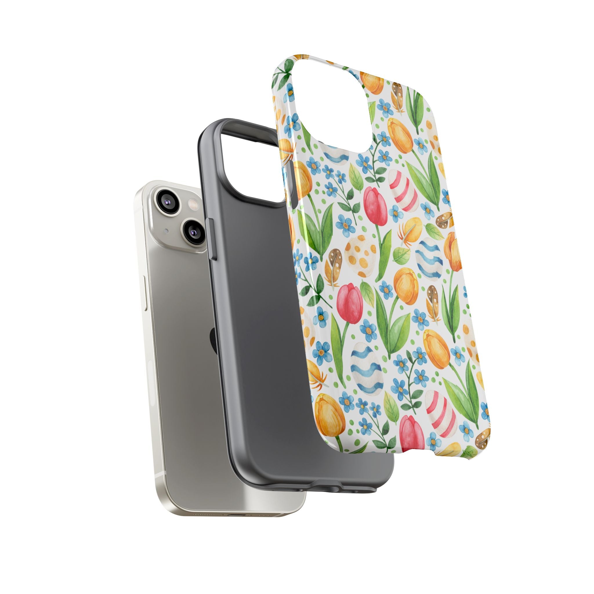 Cute Tulip Egg Theme Tough Cases Printify