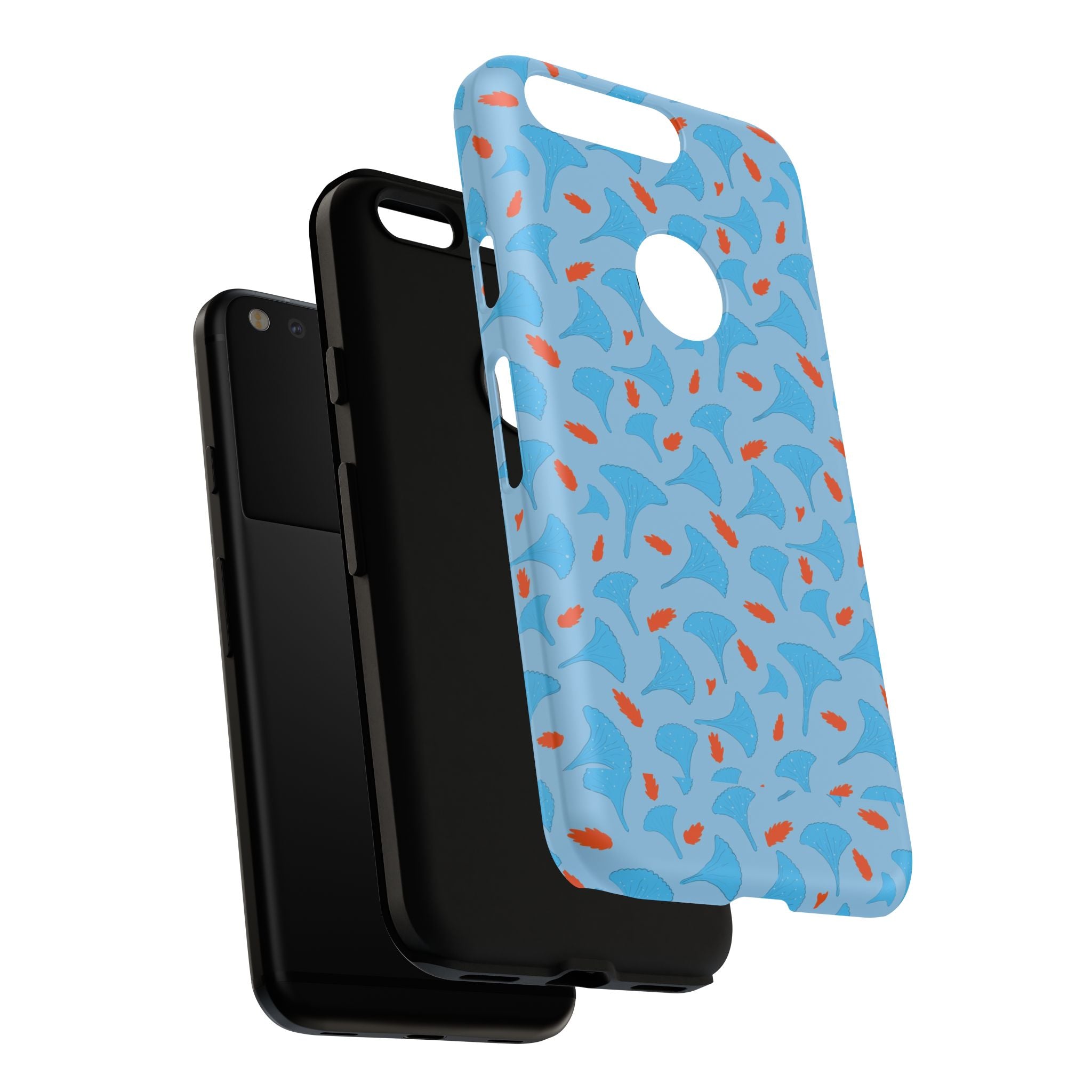 Blue Orange Odd Shape Themed Tough Cases Printify
