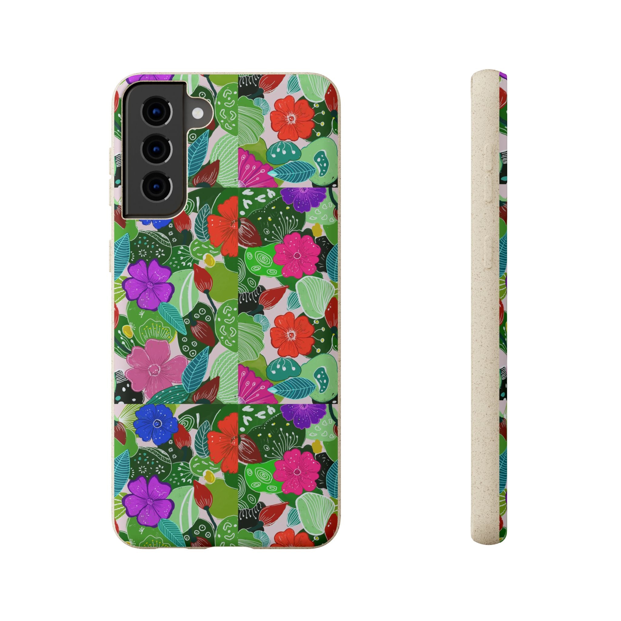 Multicolor Botanic Garden Biodegradable Cases