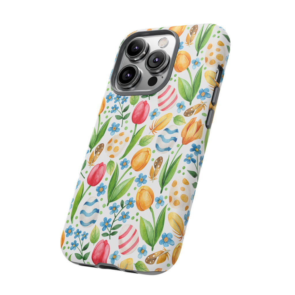 Cute Tulip Egg Theme Tough Cases Printify