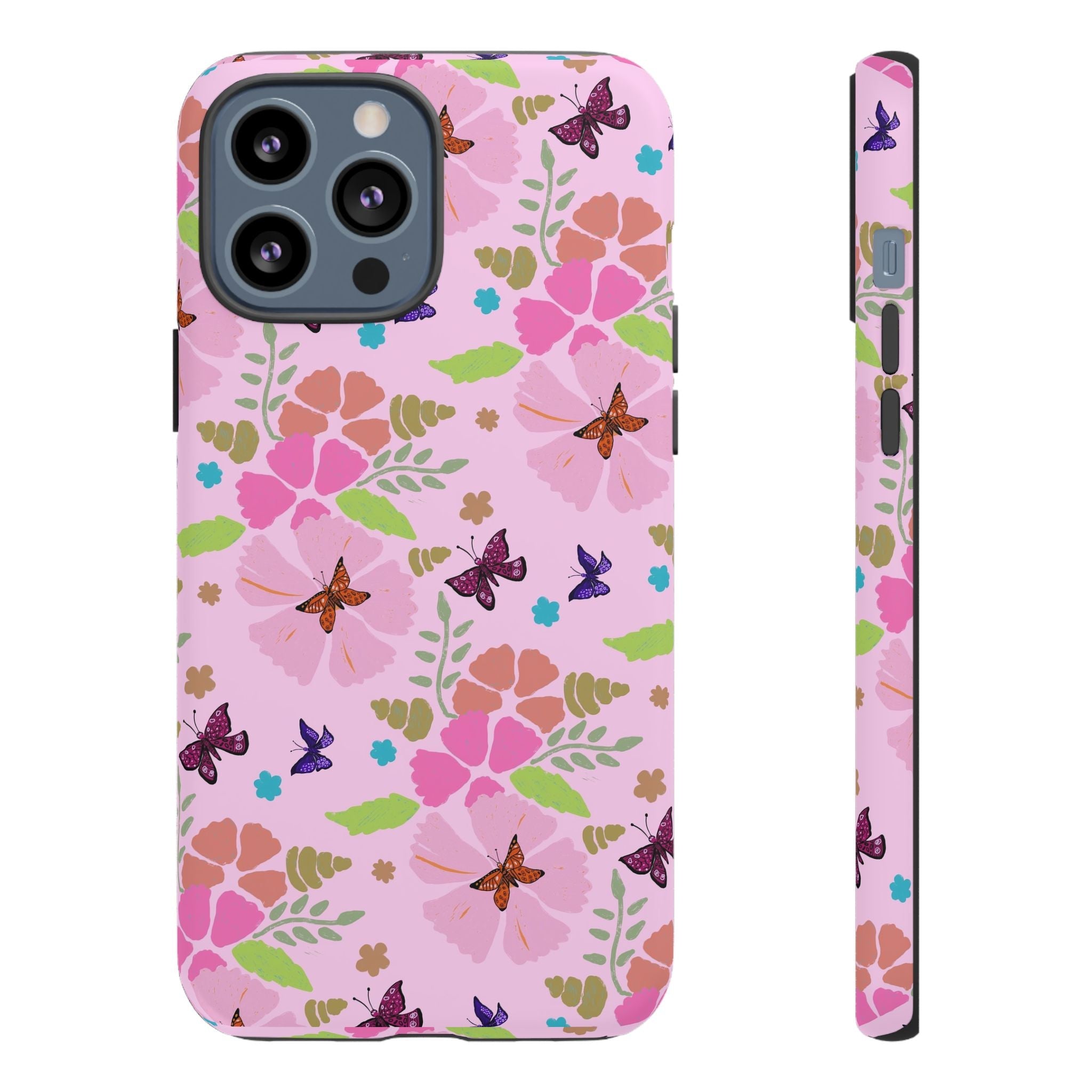 Pink Butterfly Garden Theme Tough Cases Printify