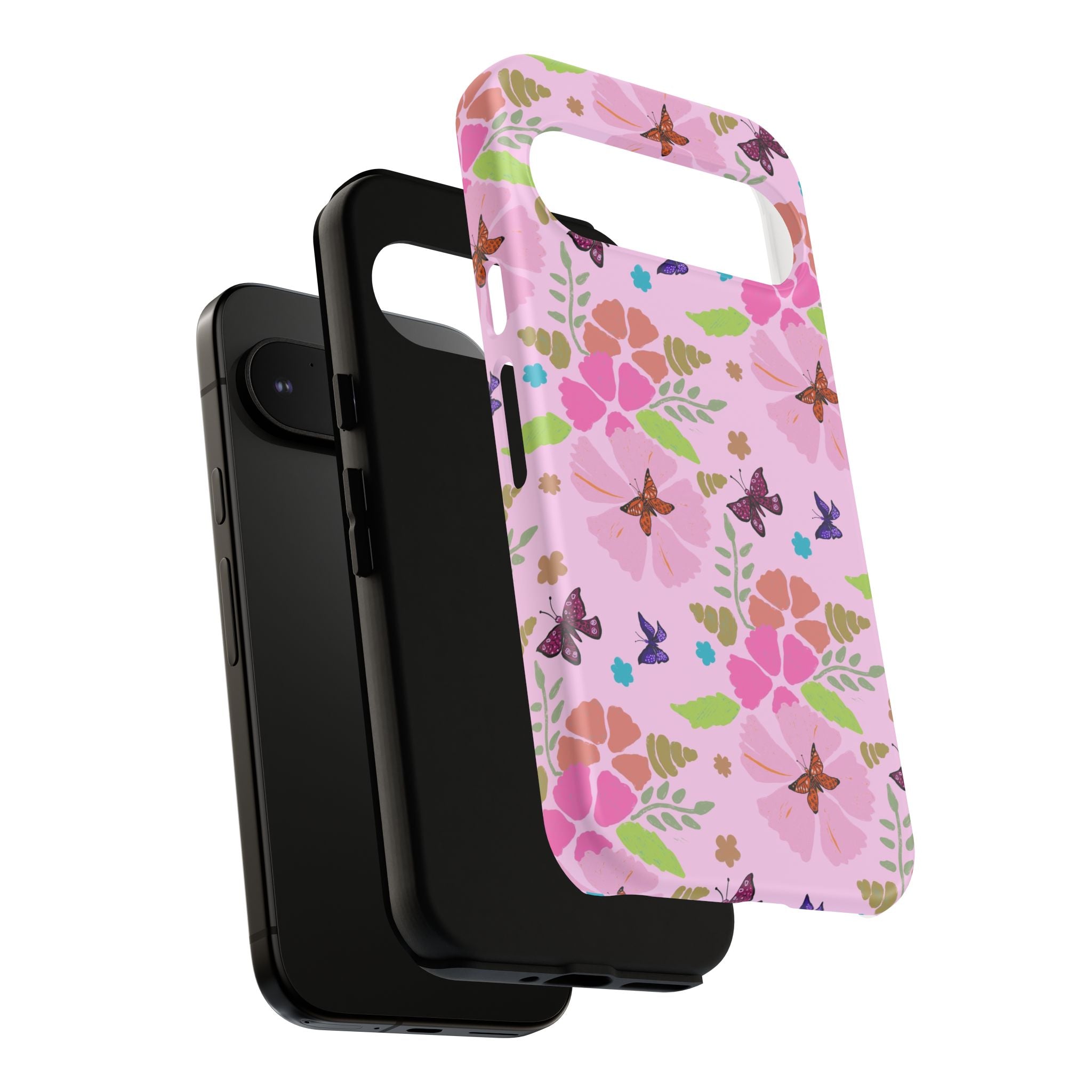 Pink Butterfly Garden Theme Tough Cases Printify