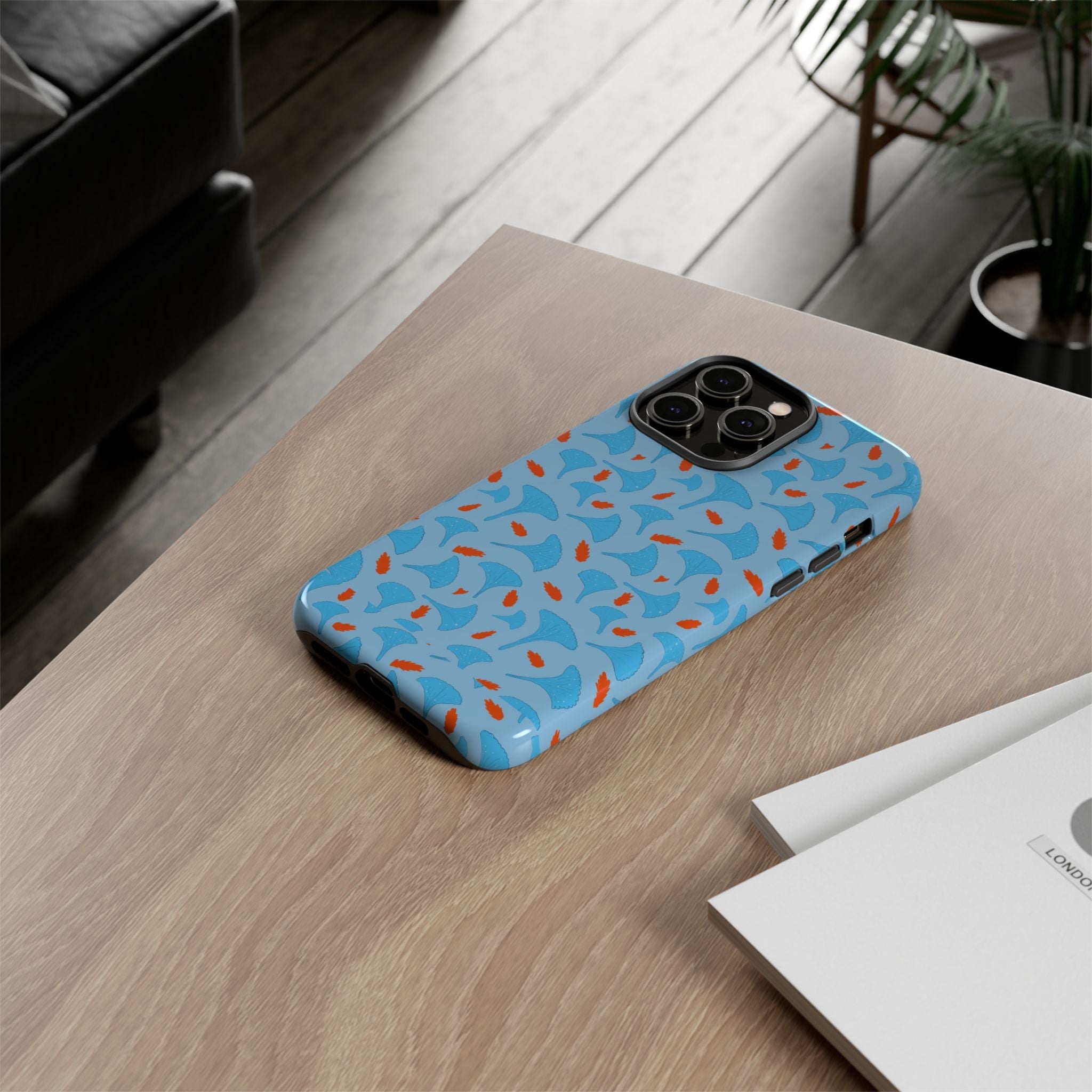 Blue Orange Odd Shape Themed Tough Cases Printify