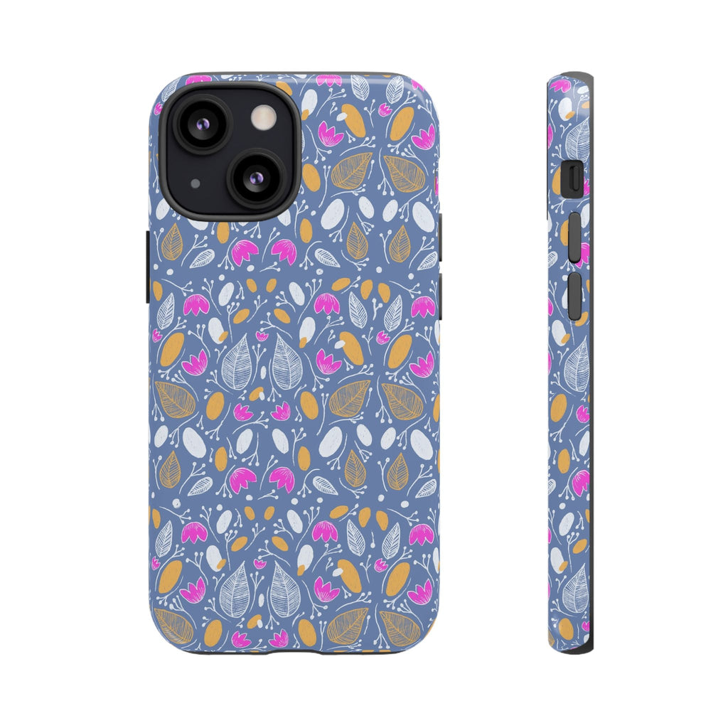 Abstract Grey Small BotanicThemed Tough Cases-Matte and Glossy Printify