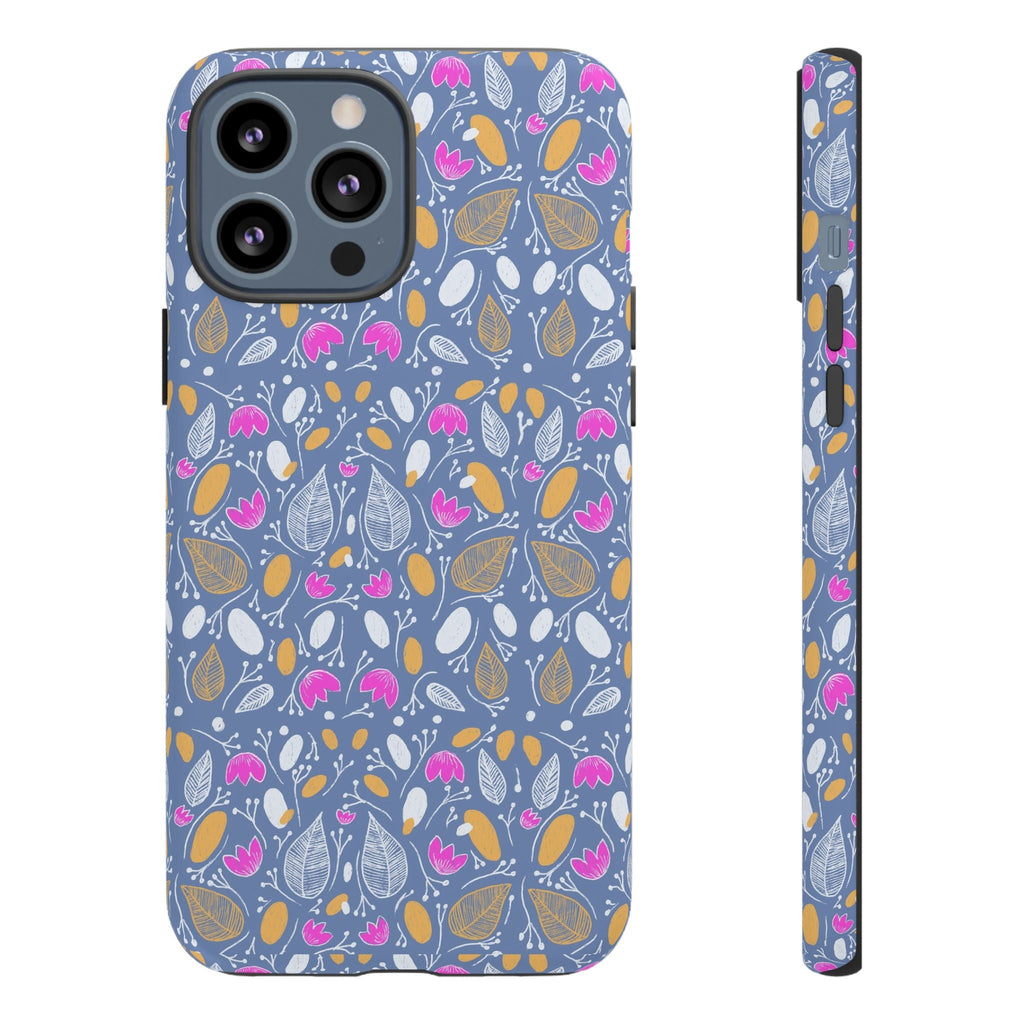 Abstract Grey Small BotanicThemed Tough Cases-Matte and Glossy Printify