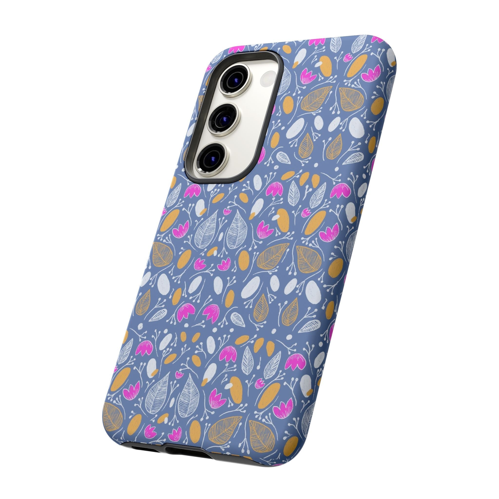 Abstract Grey Small BotanicThemed Tough Cases-Matte and Glossy Printify