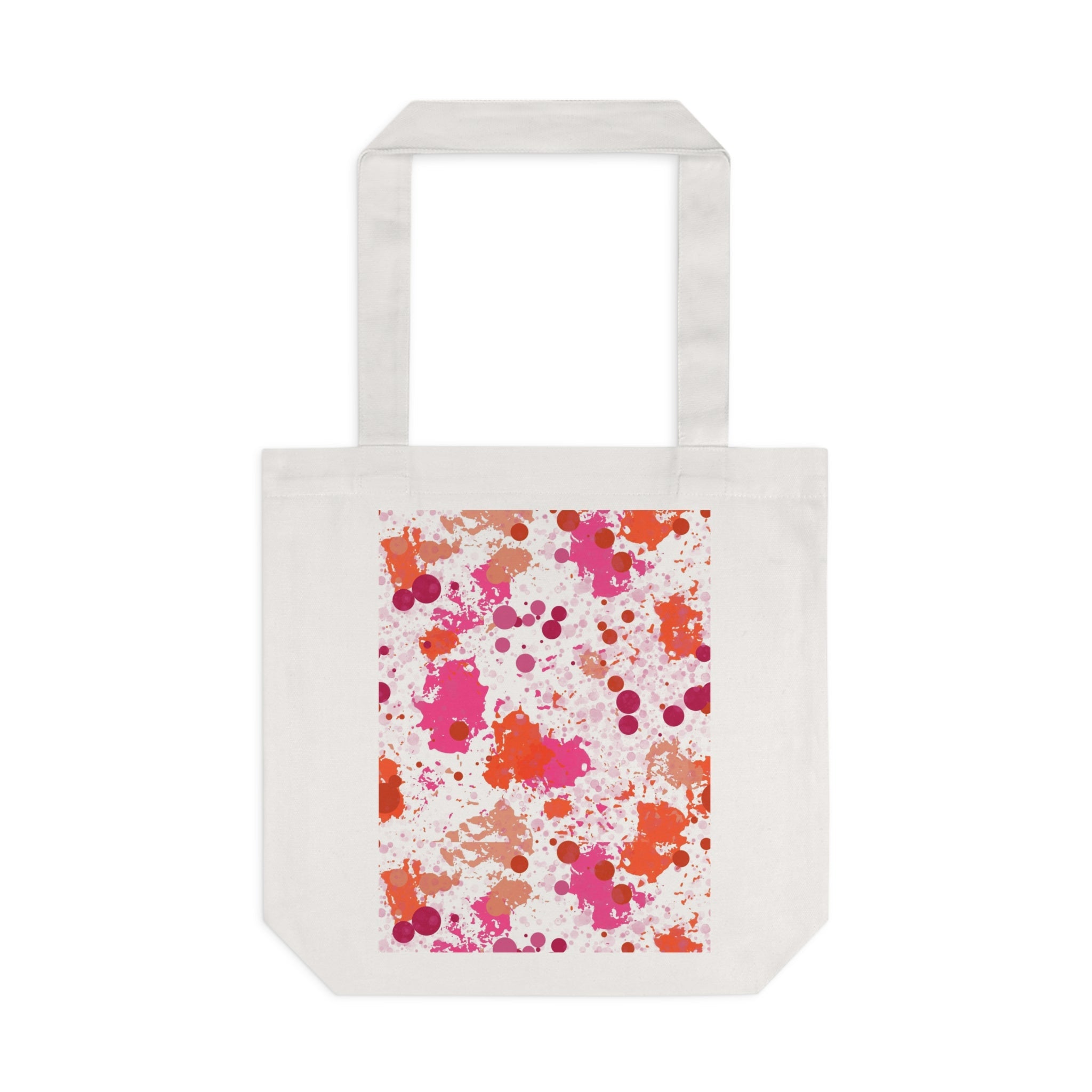 Splashed and Printed Cotton Tote Bag Printify
