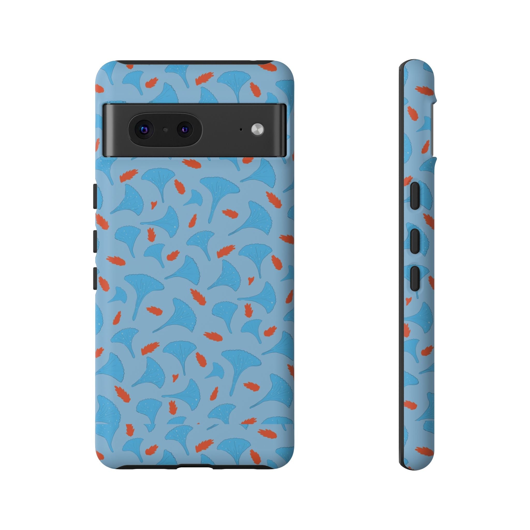Blue Orange Odd Shape Themed Tough Cases Printify