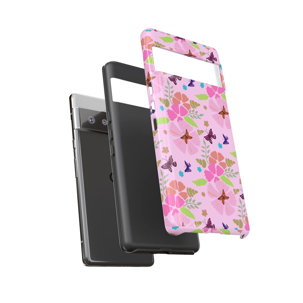 Pink Butterfly Garden Theme Tough Cases Printify