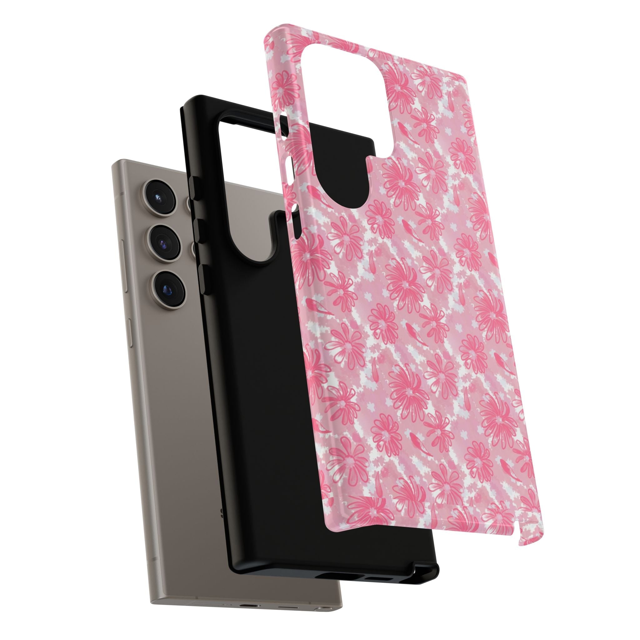 Flora Pink White Phone Case (Carry Original Art Drawn) Printify