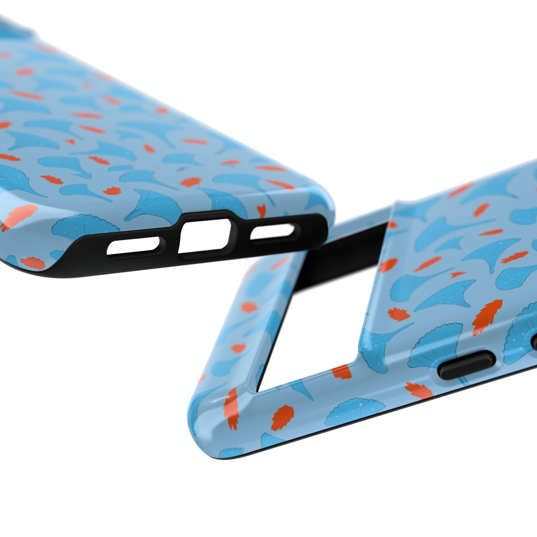 Blue Orange Odd Shape Themed Tough Cases Printify