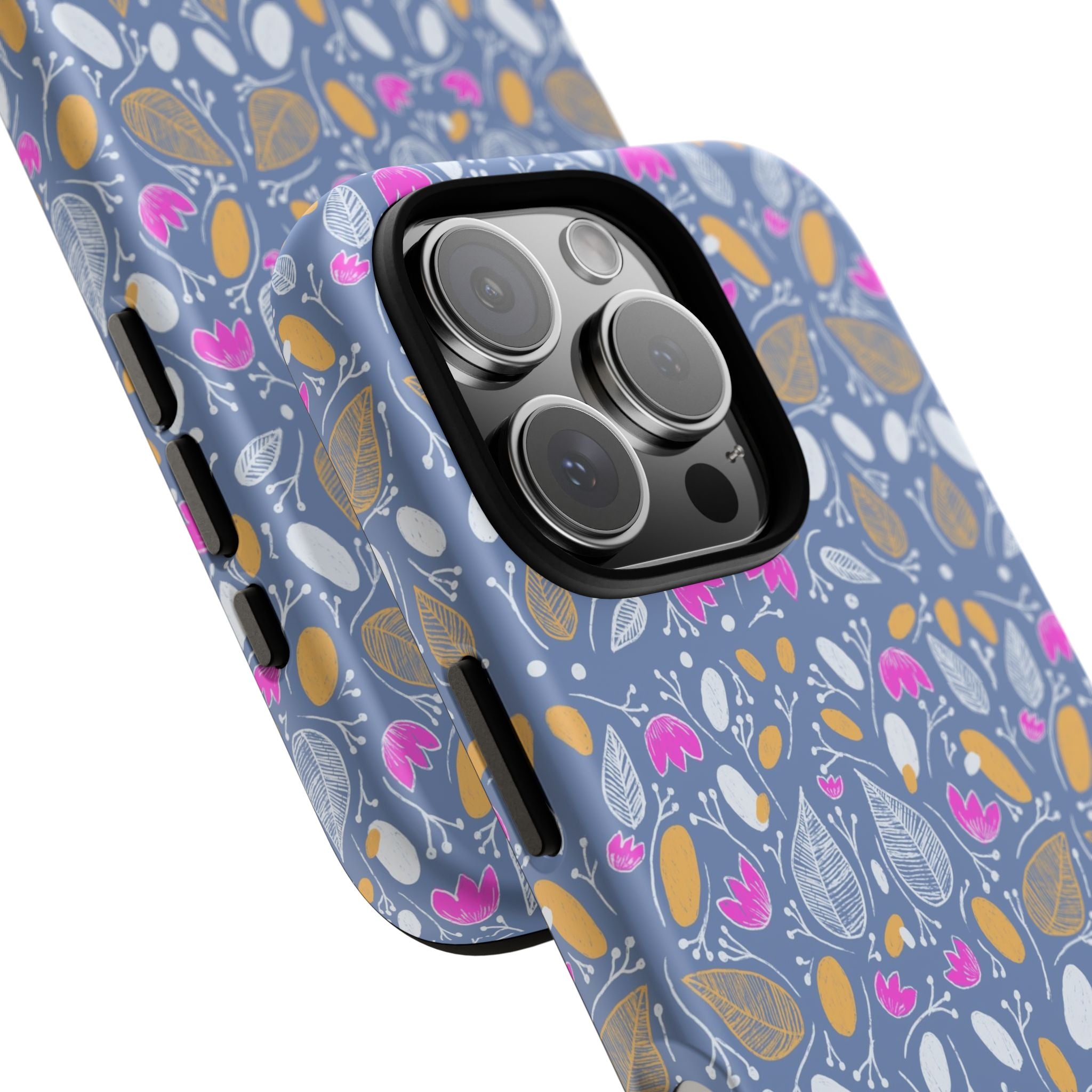 Abstract Grey Small BotanicThemed Tough Cases-Matte and Glossy Printify