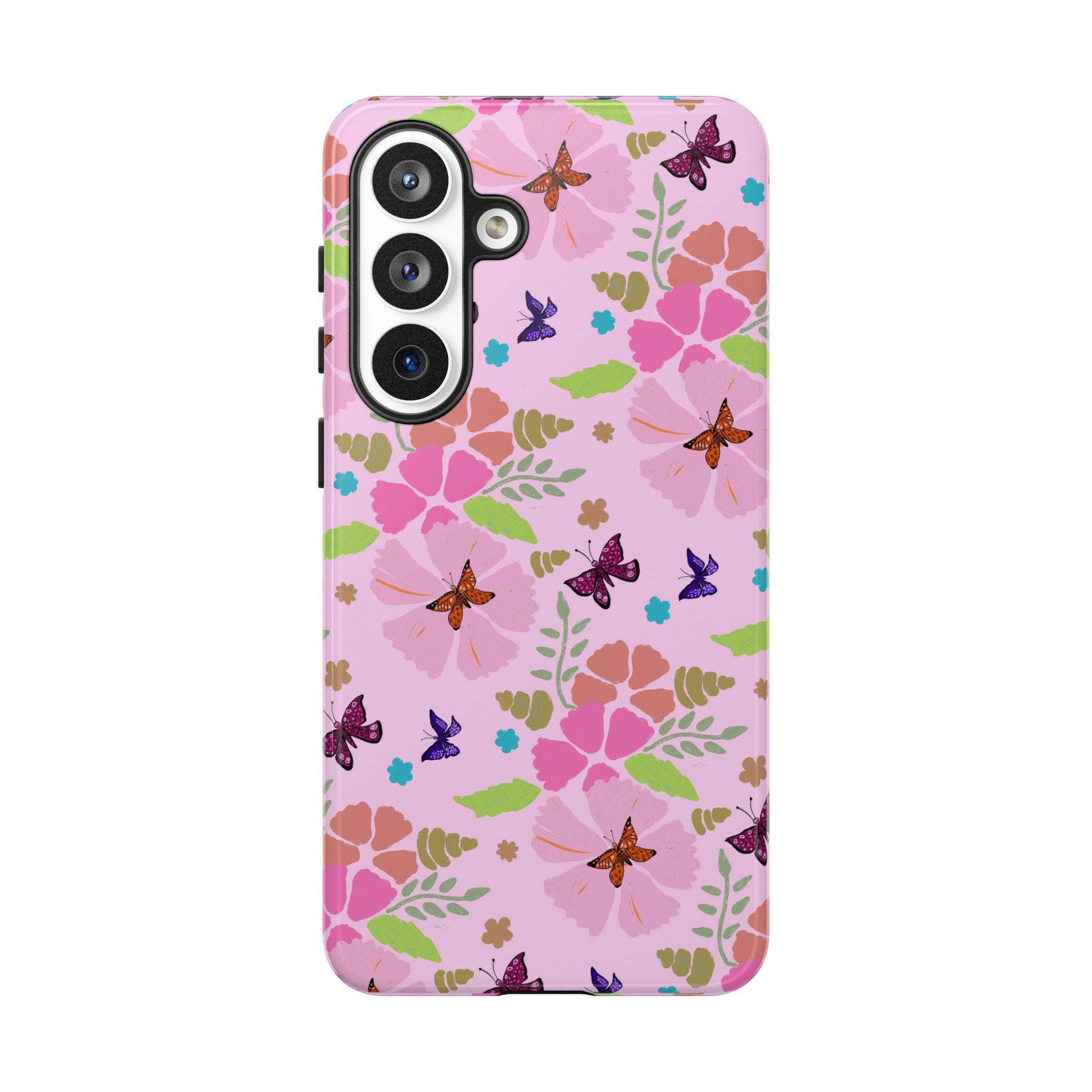 Pink Butterfly Garden Theme Tough Cases Printify