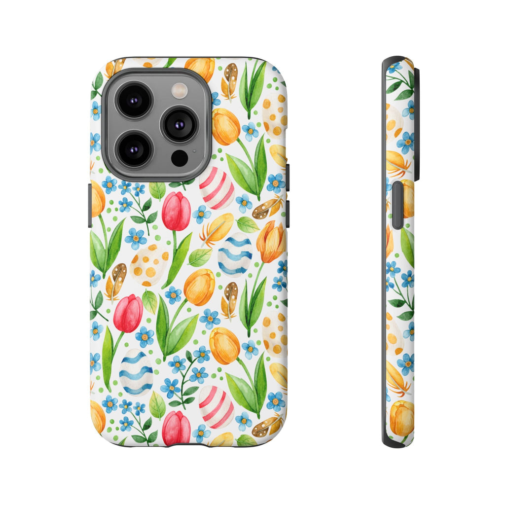 Cute Tulip Egg Theme Tough Cases Printify