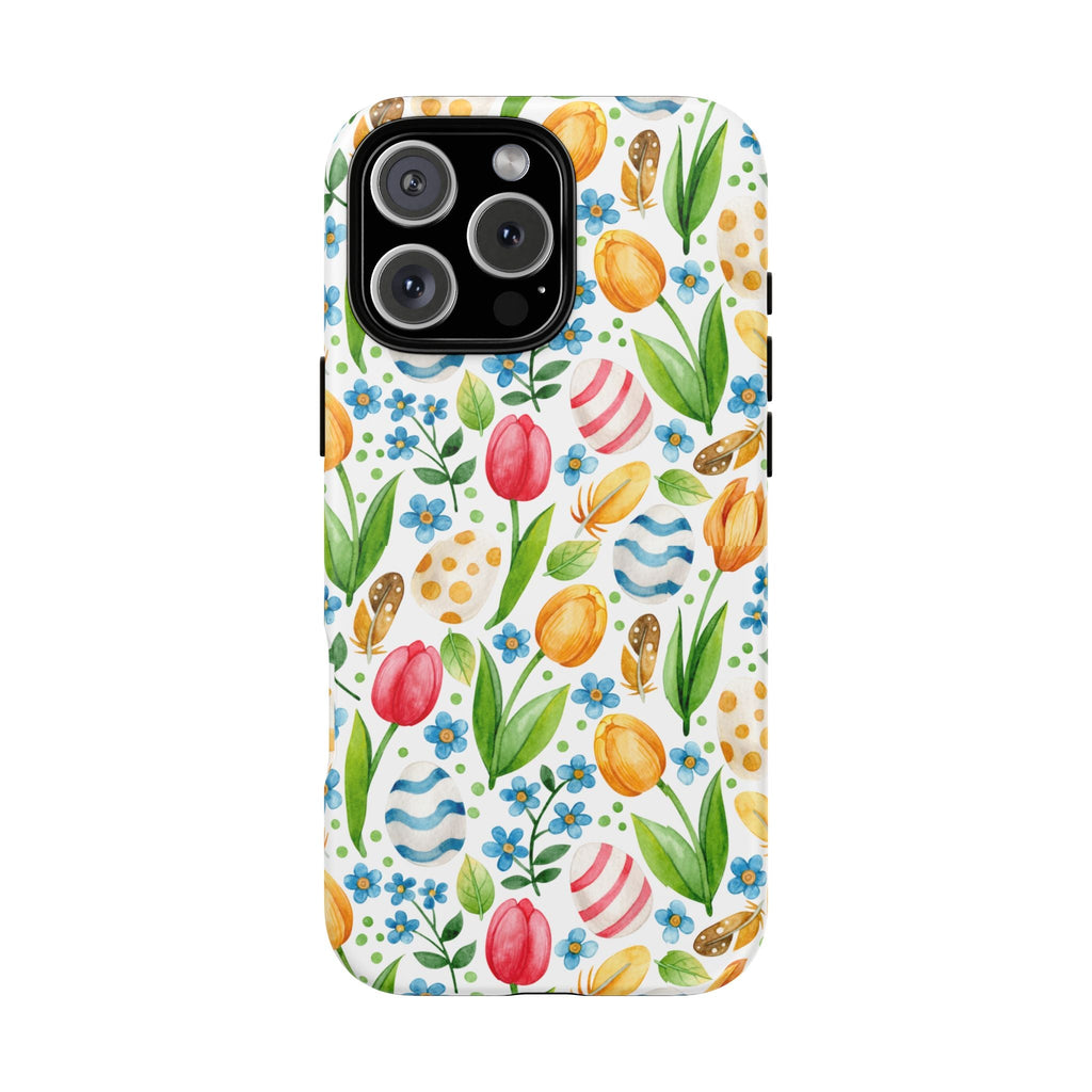 Cute Tulip Egg Theme Tough Cases Printify