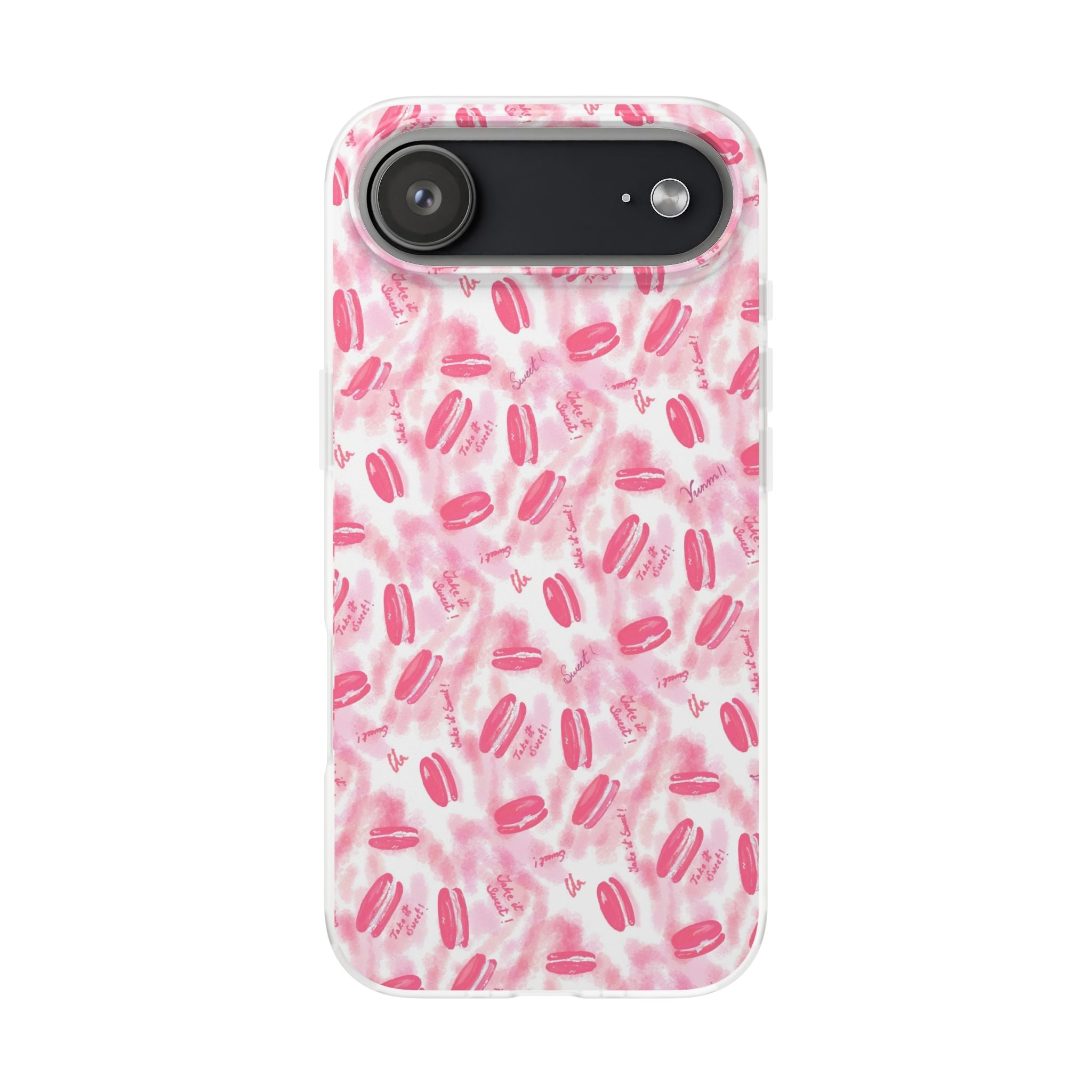 Macaron Hand Drawn Designed Flexi Phone Cases Printify