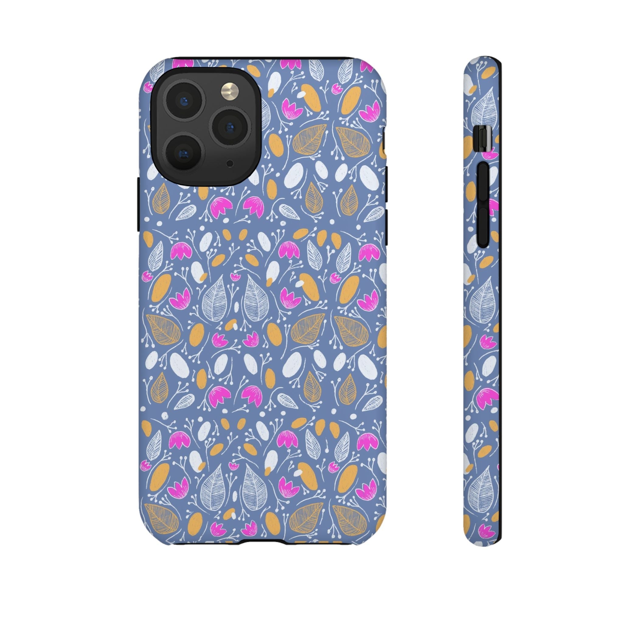 Abstract Grey Small BotanicThemed Tough Cases-Matte and Glossy Printify