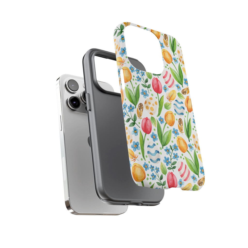 Cute Tulip Egg Theme Tough Cases Printify