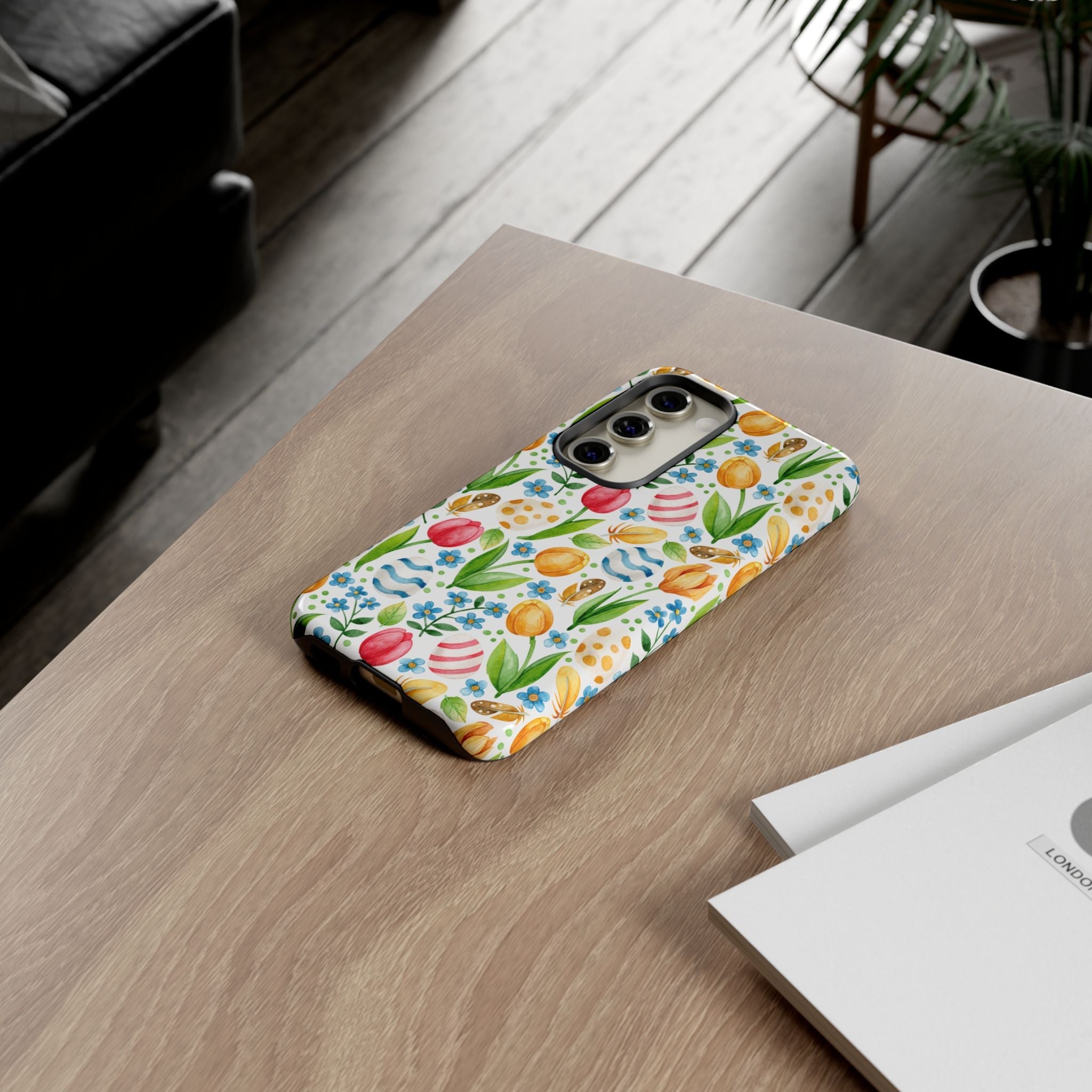 Cute Tulip Egg Theme Tough Cases Printify
