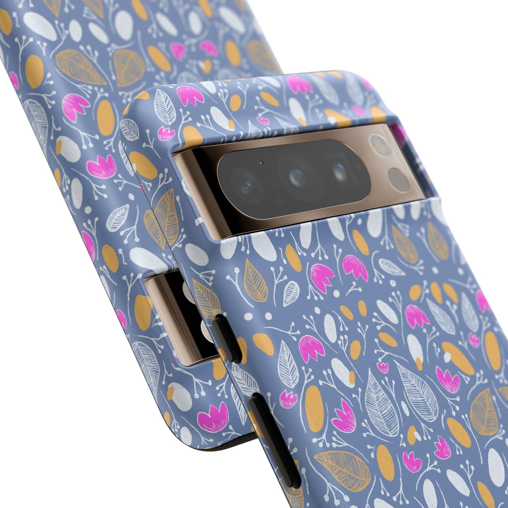 Abstract Grey Small BotanicThemed Tough Cases-Matte and Glossy Printify