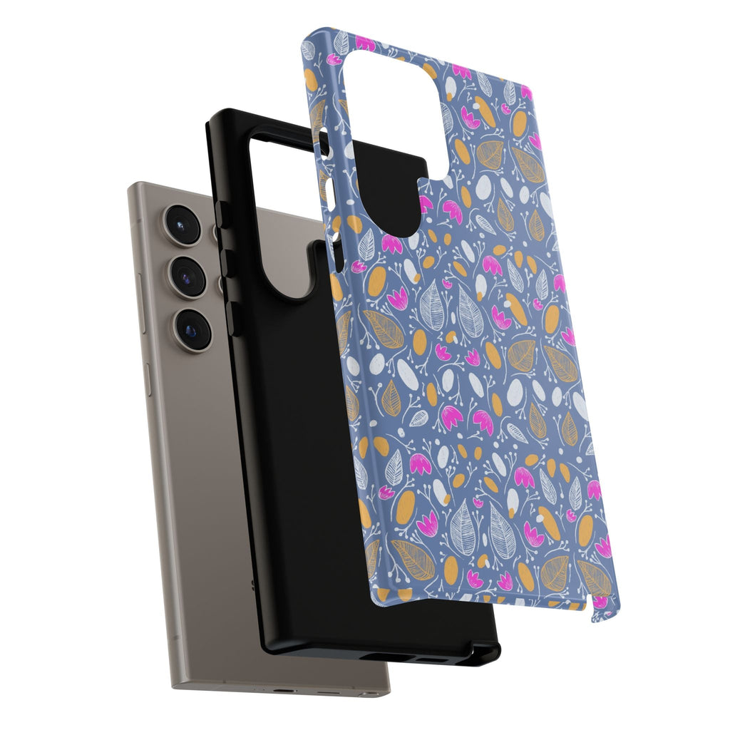 Abstract Grey Small BotanicThemed Tough Cases-Matte and Glossy Printify