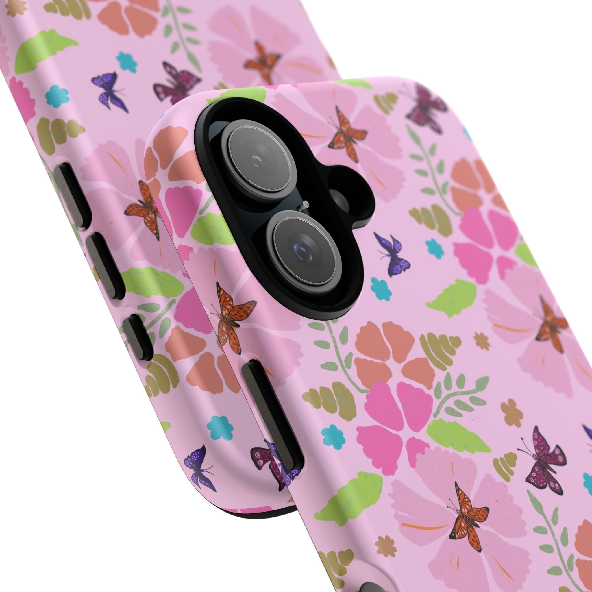 Pink Butterfly Garden Theme Tough Cases Printify