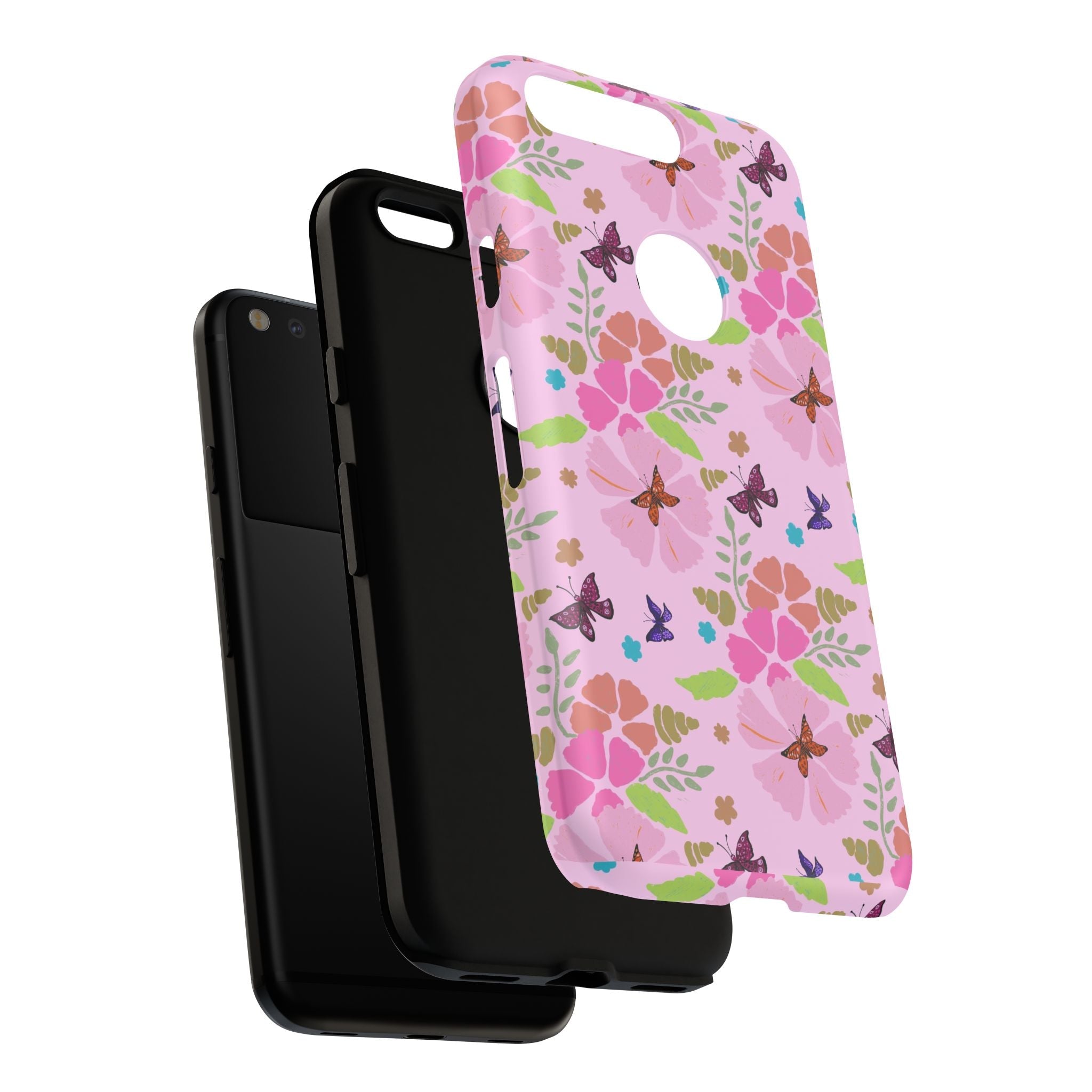 Pink Butterfly Garden Theme Tough Cases Printify